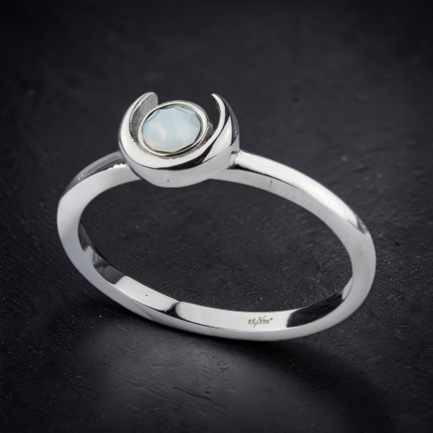 Ring Mond aus Edelstahl – Toms-Silver Schmuck