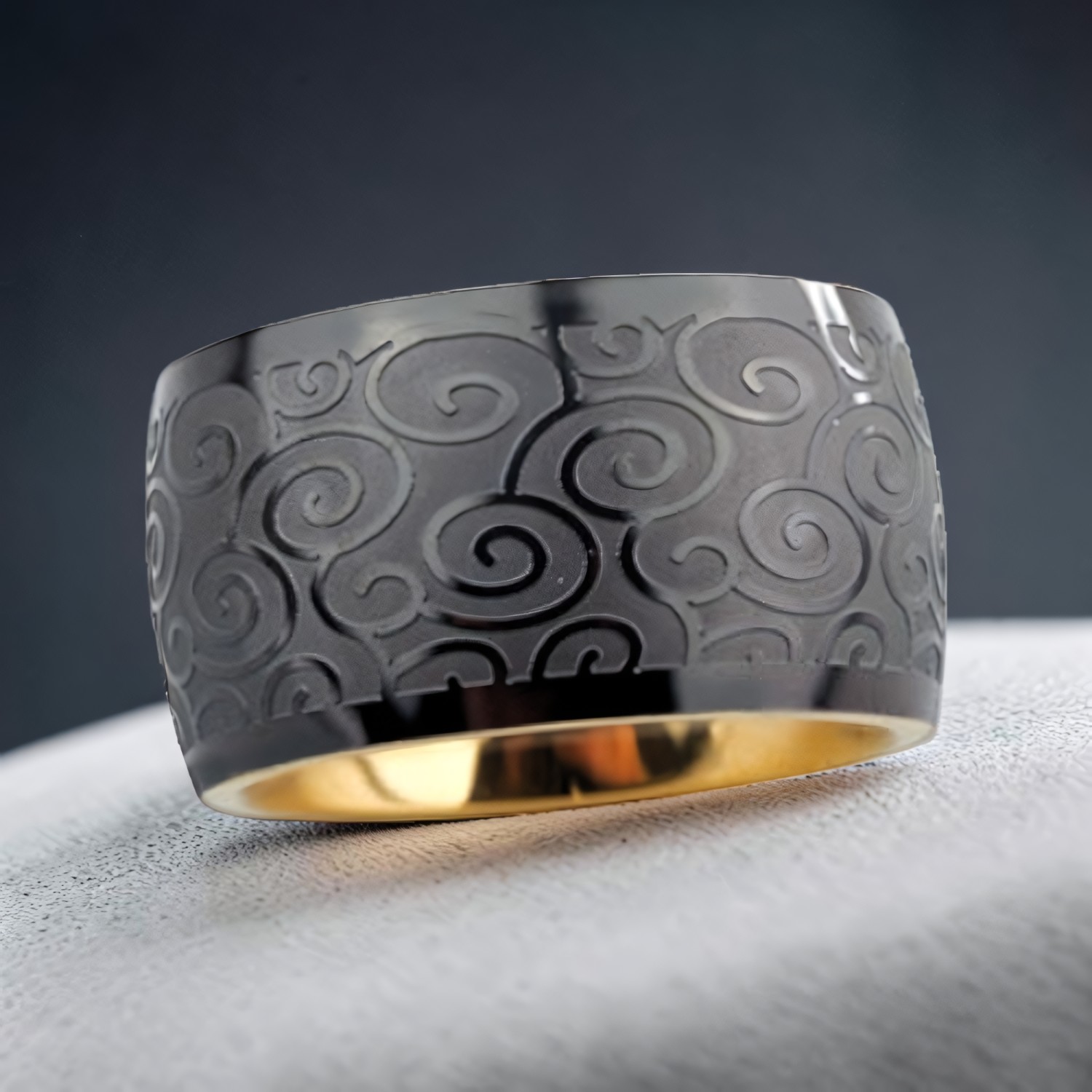 Ring Spiralen aus Edelstahl – Toms-Silver Schmuck