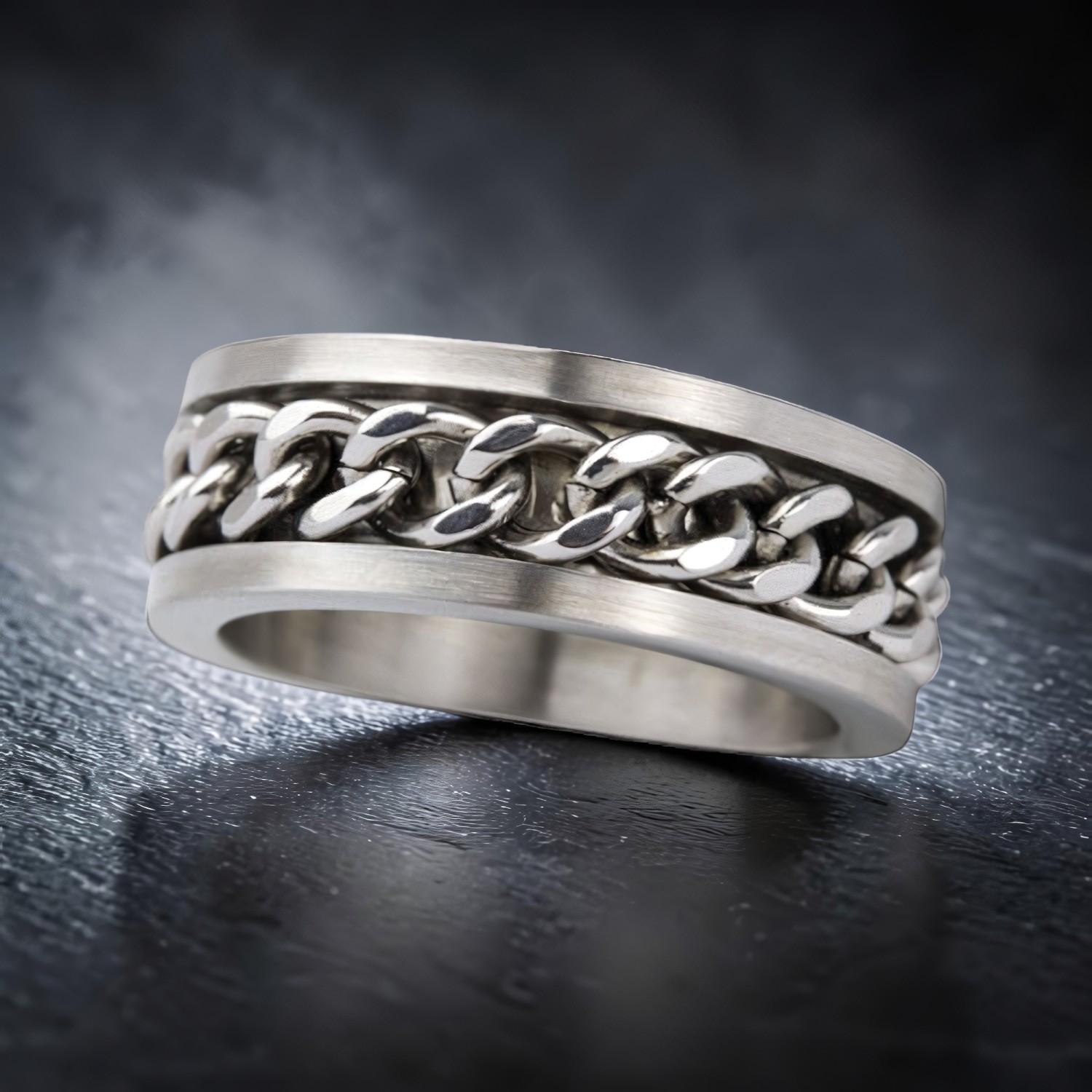 Ring Mesh Steel Ring aus Edelstahl – Toms-Silver Schmuck