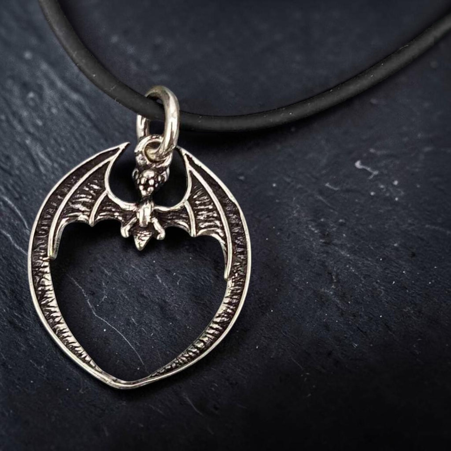 Anhänger Fledermaus 925 Sterling Silber Gothic Bat