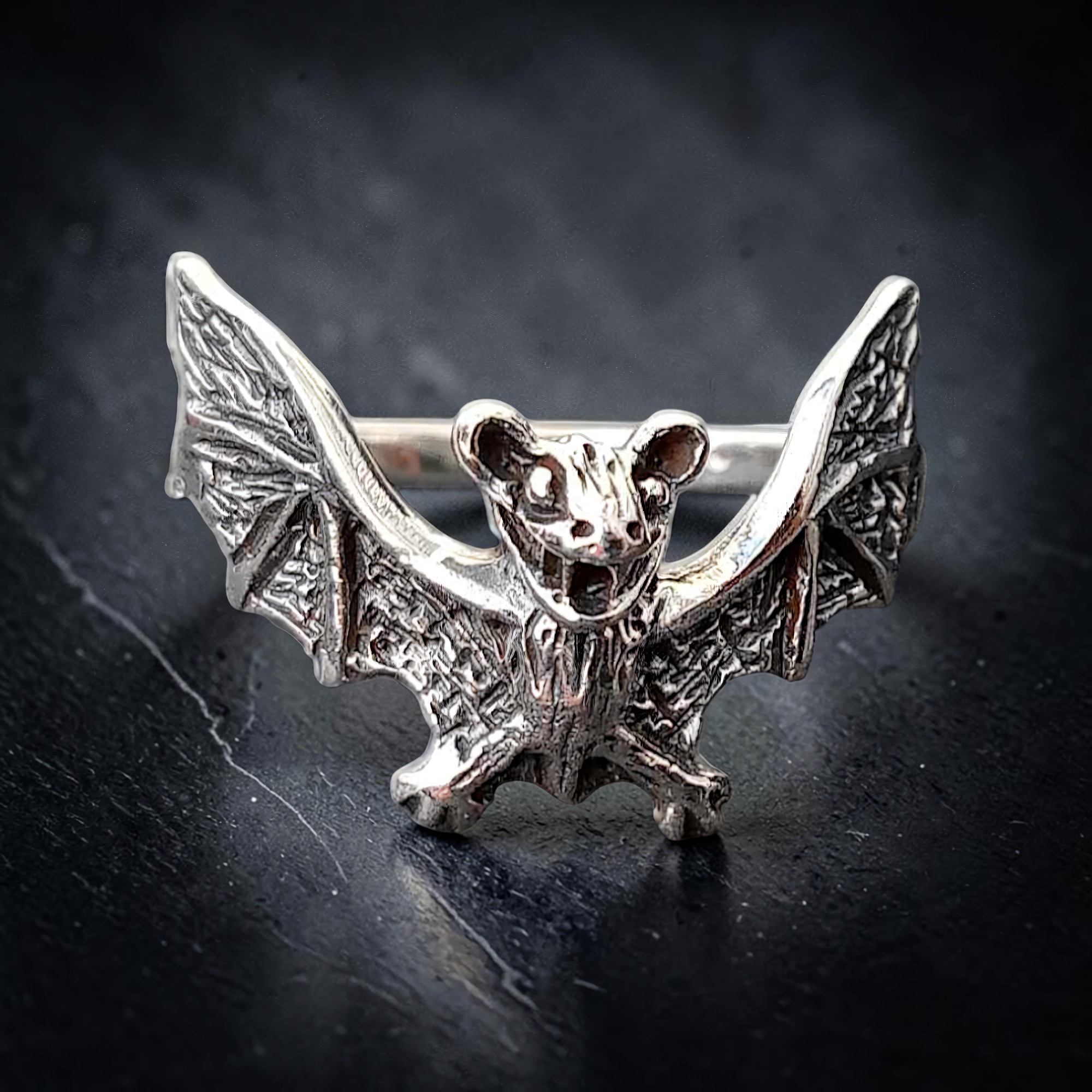 Ring Fledermaus Gothic Bat 925 Sterling Silber