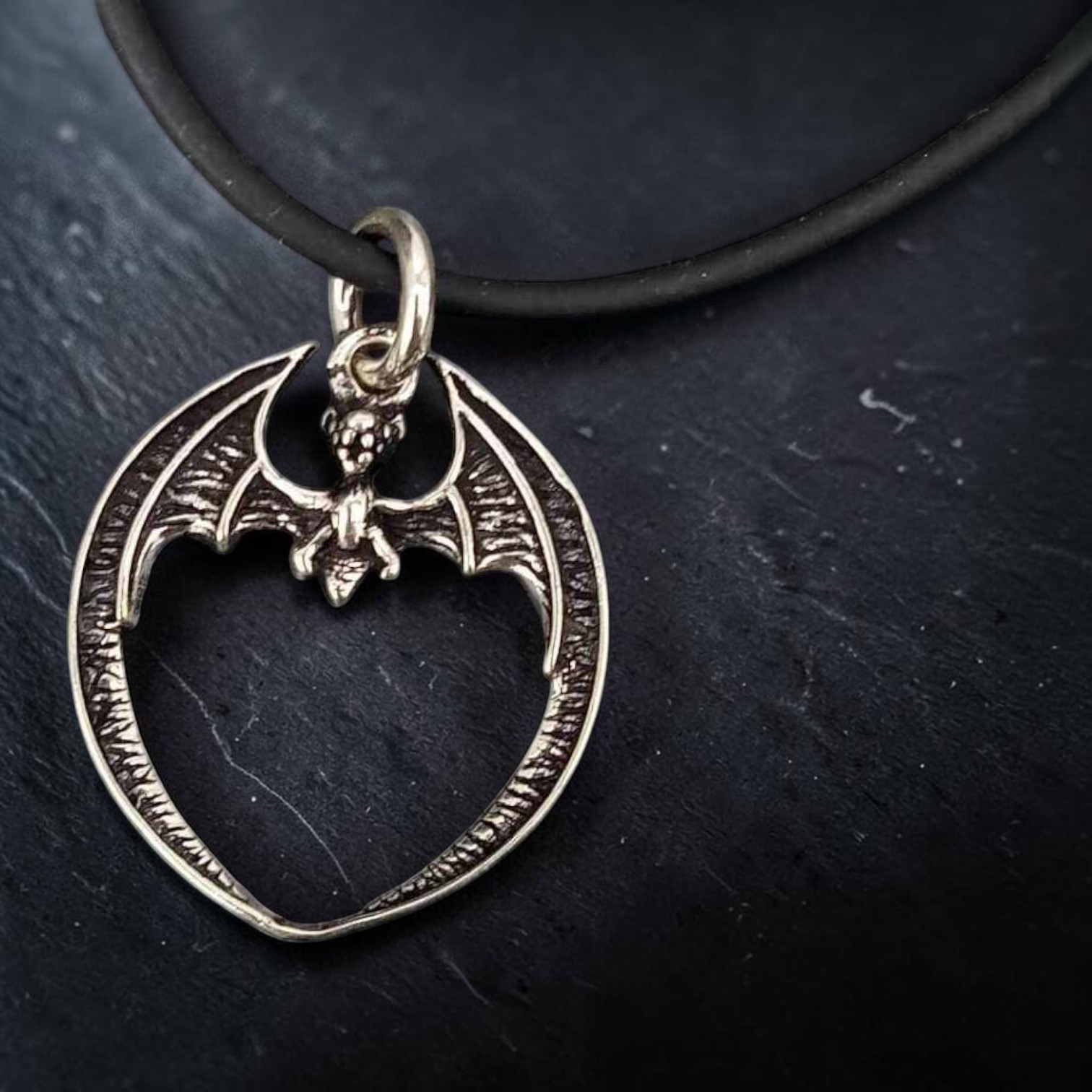 Anhänger Fledermaus 925 Sterling Silber Gothic Bat