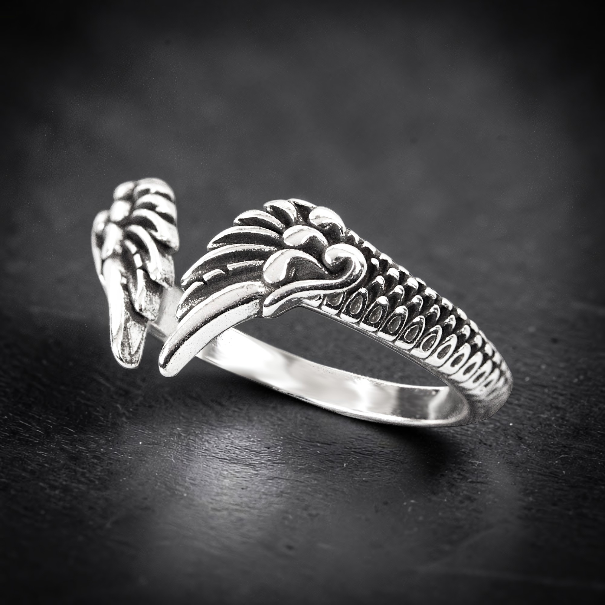 Ring Tiny Wings aus Edelstahl – Toms-Silver Schmuck