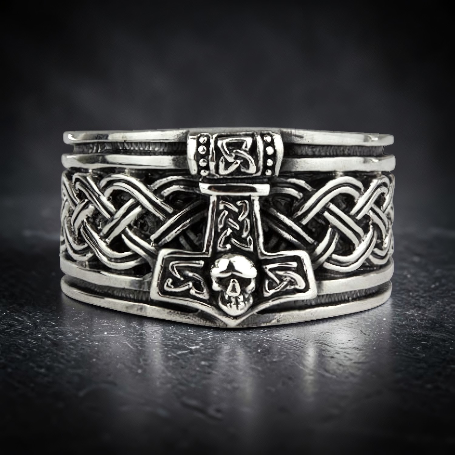Ring Thors Hammer aus 925 Silber – Toms-Silver Schmuck