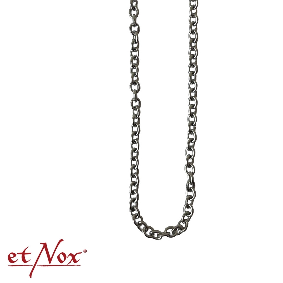 Mitgelieferte Edelstahlkette mit 50 cm Länge und Karabiner