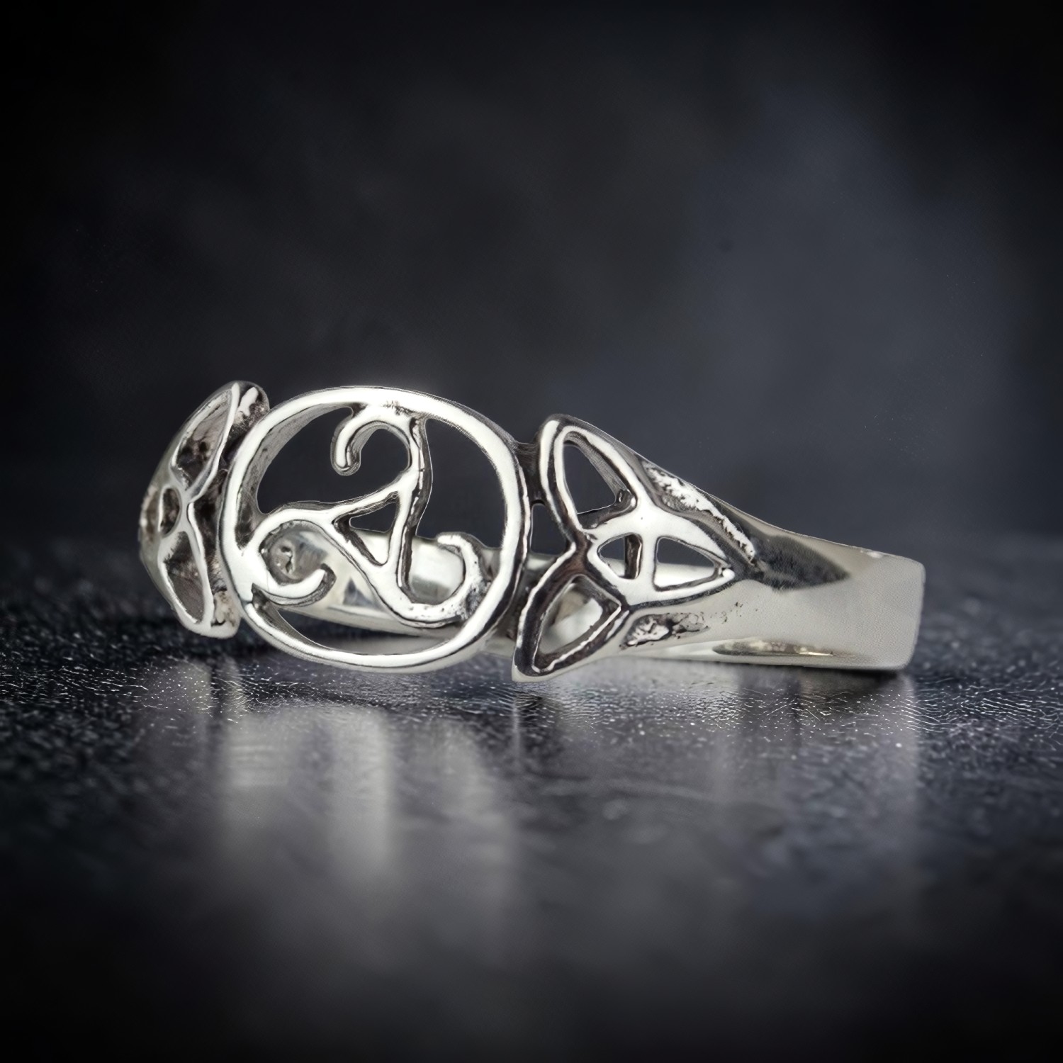 Ring Keltische Triskele aus 925 Silber – Toms-Silver Schmuck
