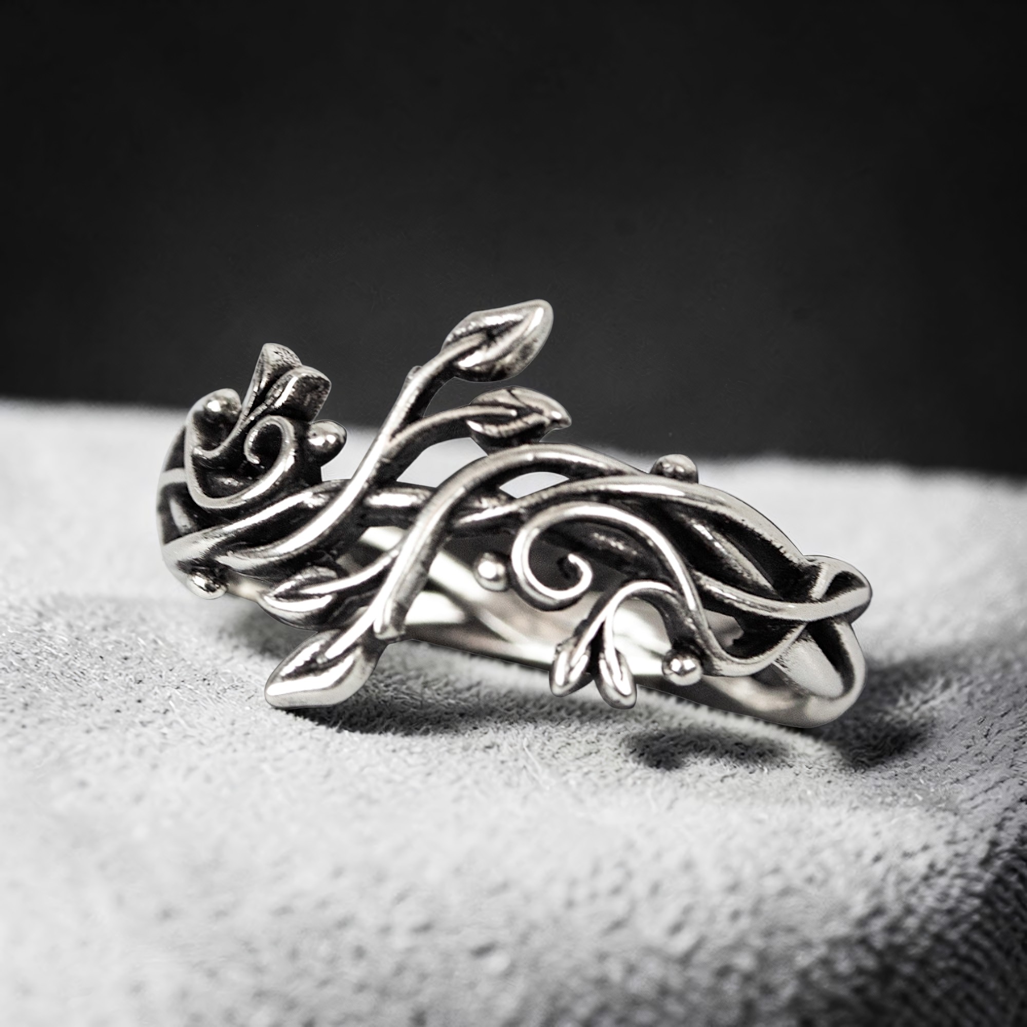 Ring Leaves aus 925 Silber – Toms-Silver Schmuck