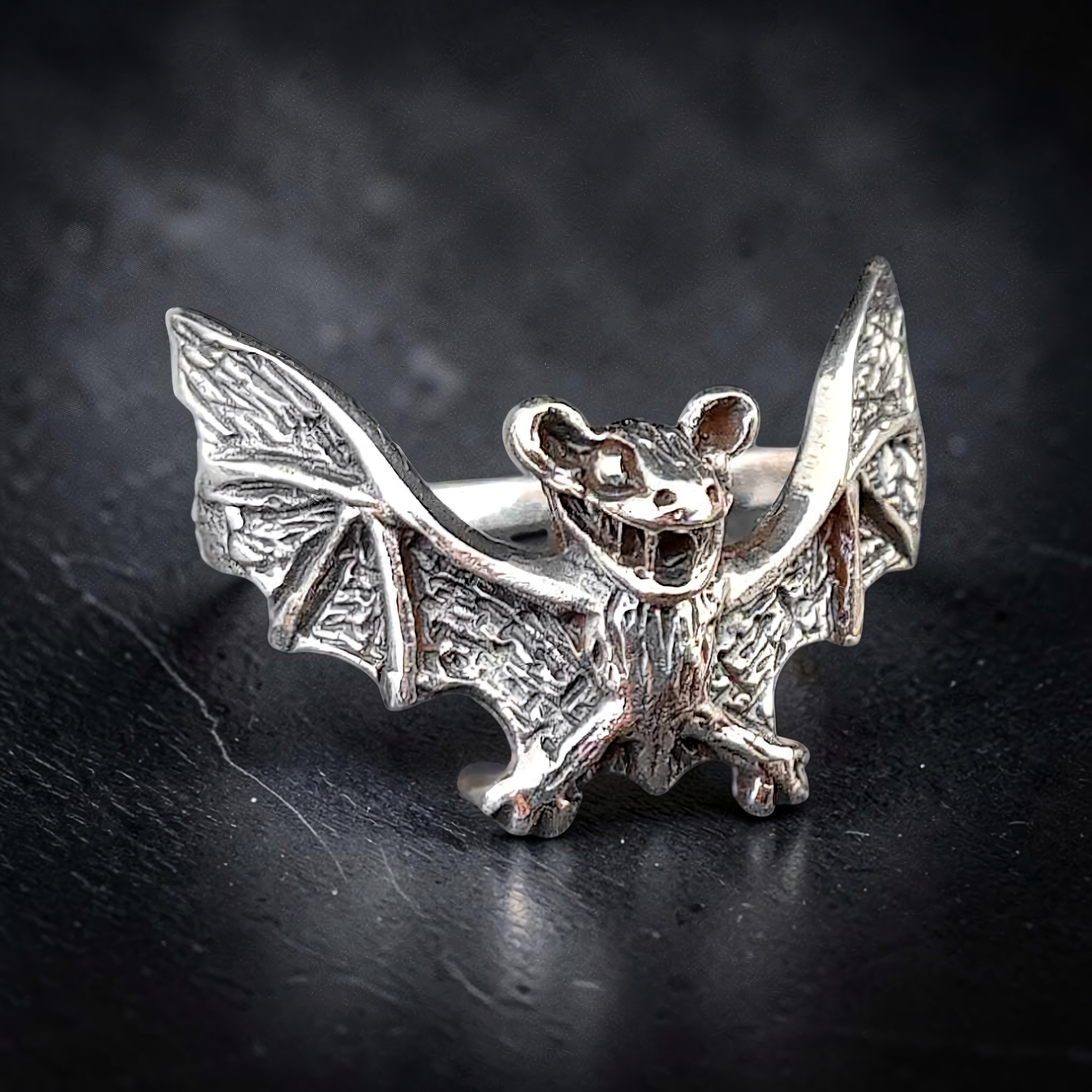 Ring Fledermaus Gothic Bat 925 Sterling Silber