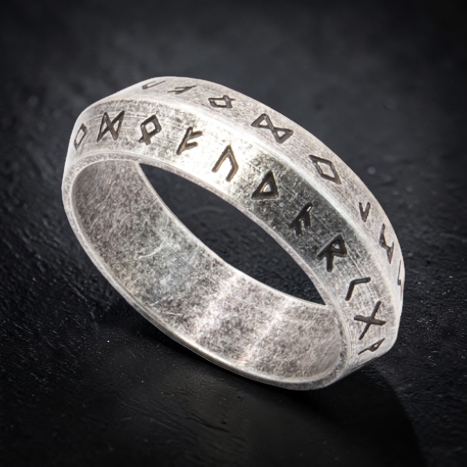 Ring Runen aus Edelstahl – Toms-Silver Schmuck