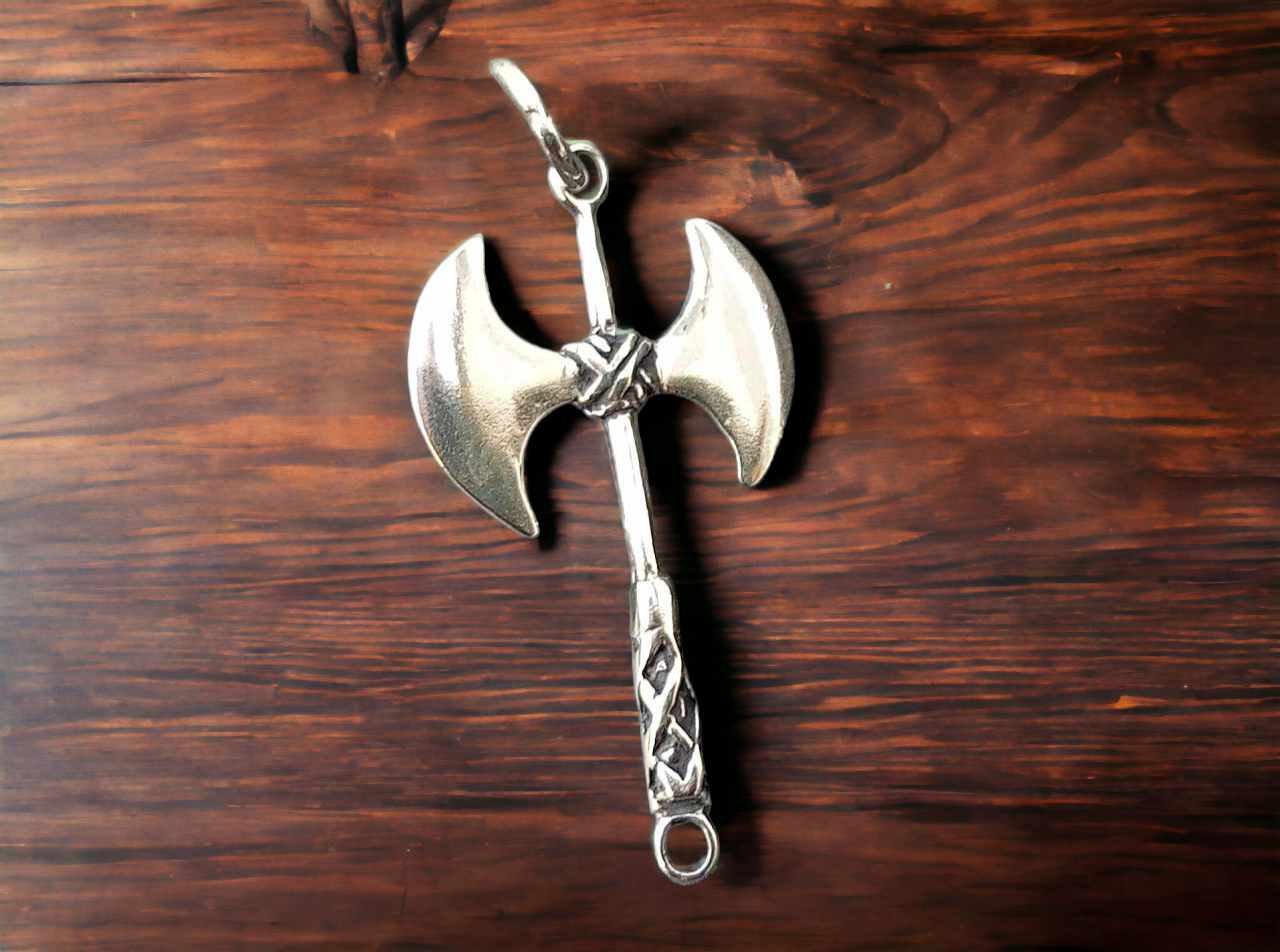 Anhänger Doppelaxt Labrys 925 Sterling Silber