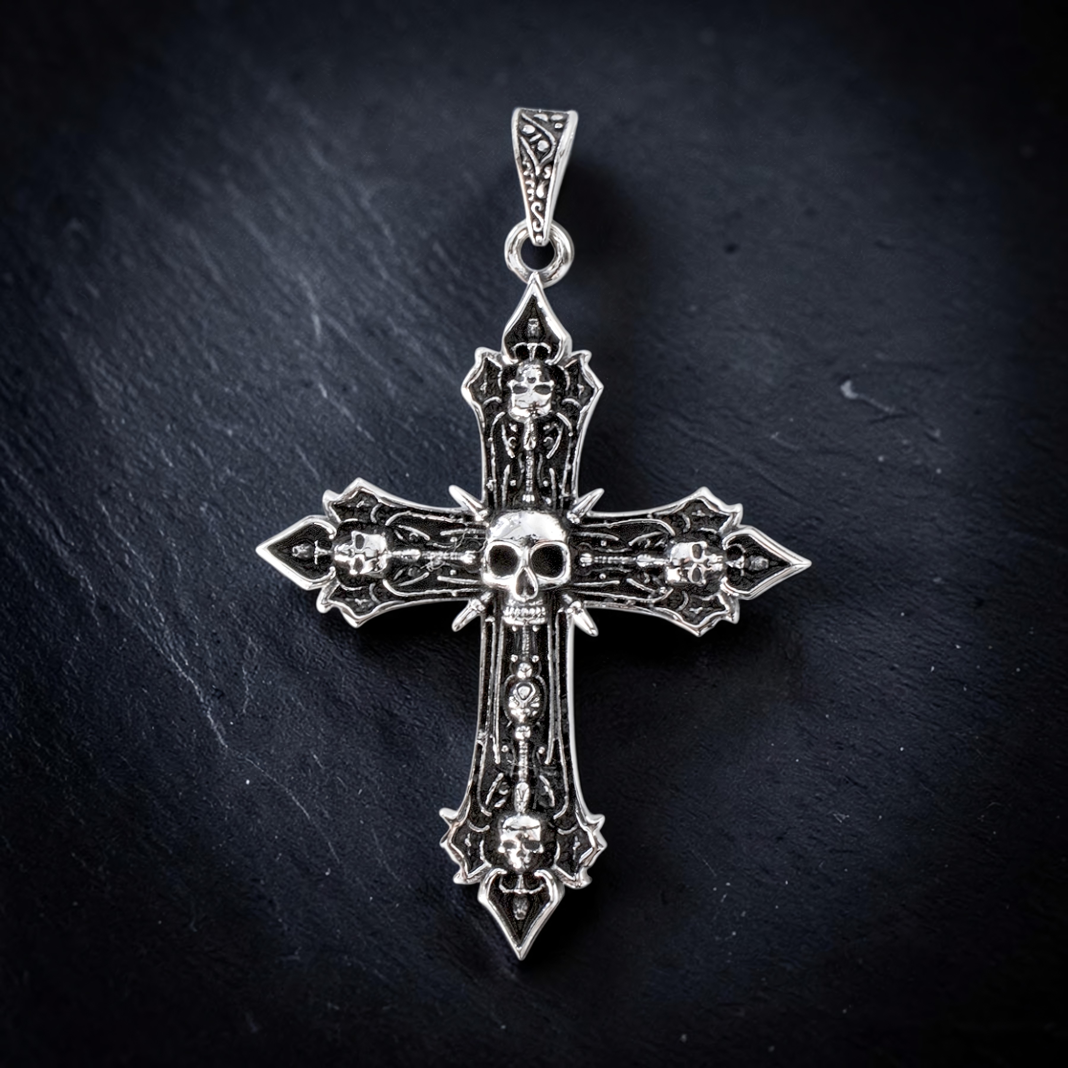 Anhänger Gothic-Kreuz Edelstahl