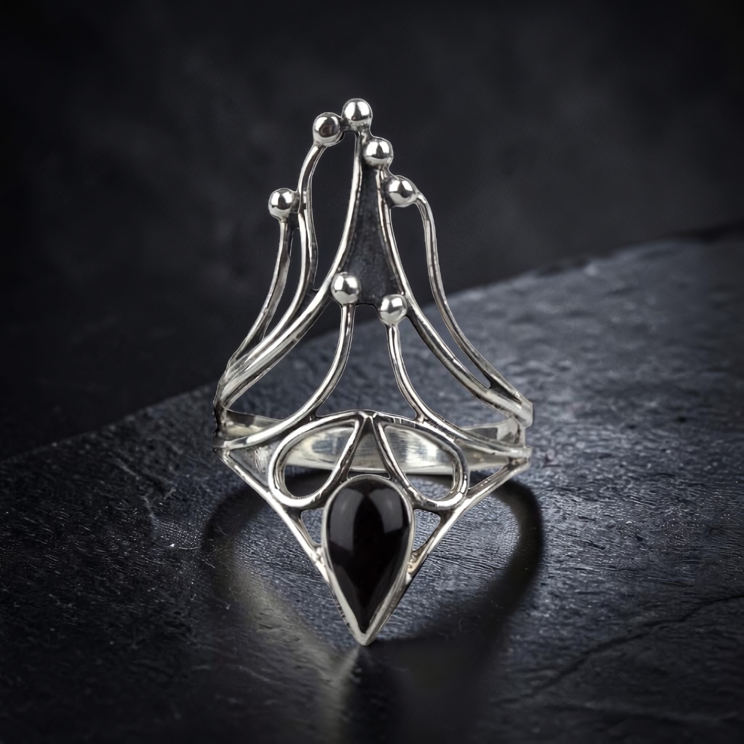 Ring Black Nail aus Edelstahl – Toms-Silver Schmuck