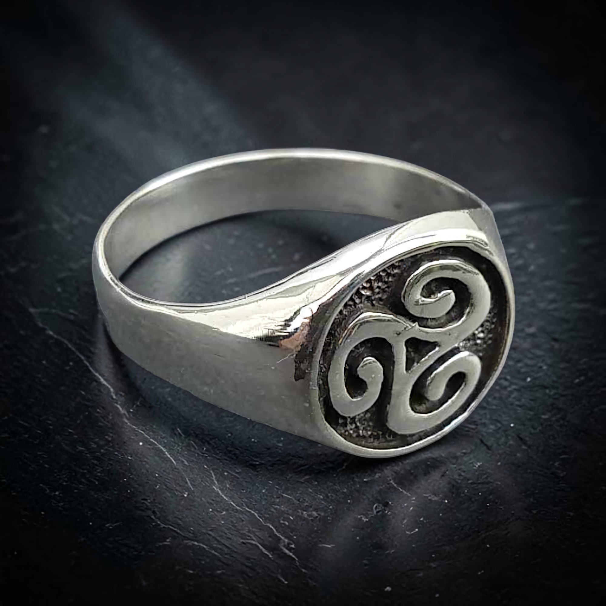 Triskele Ring Dreierwirbel 925 Silber