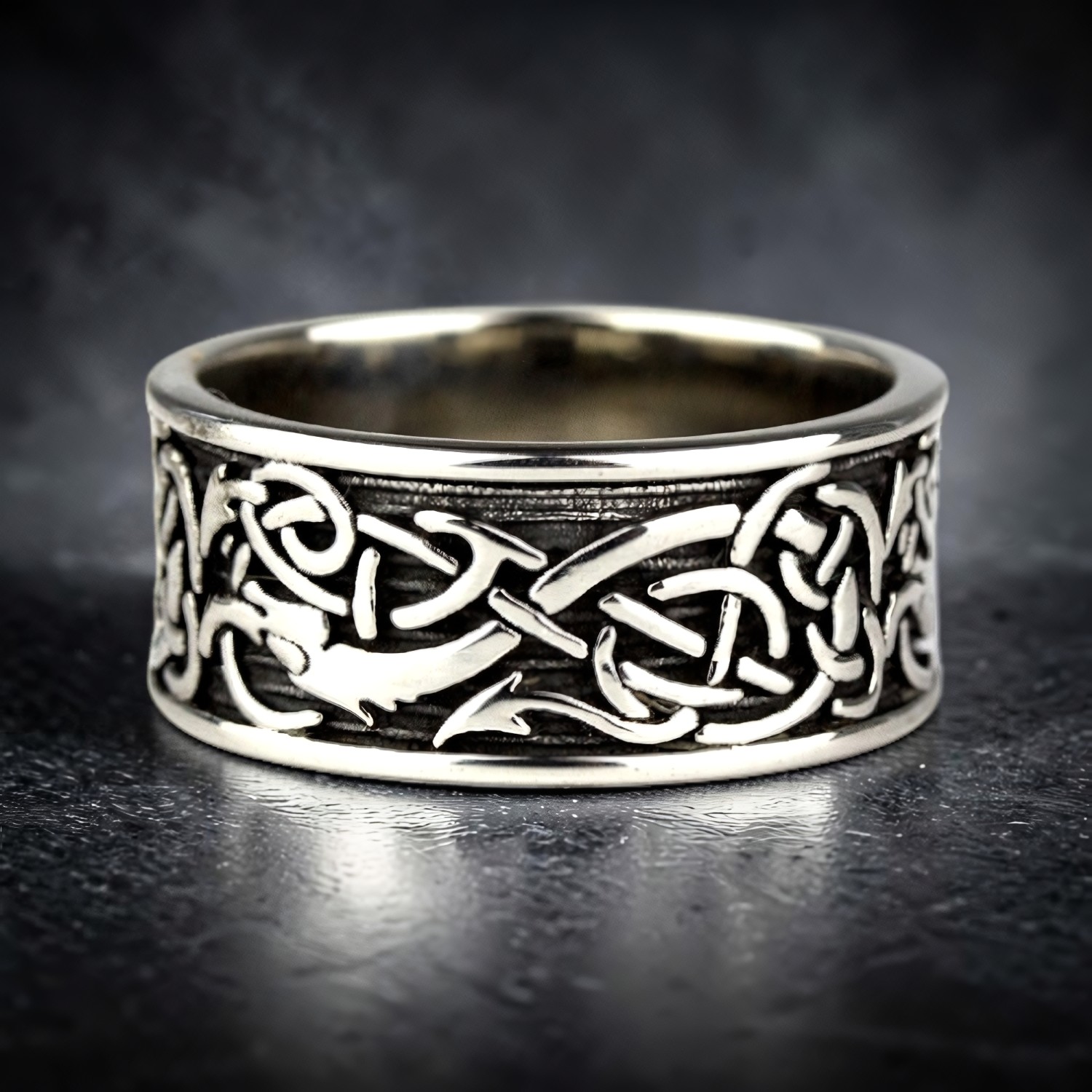 Ring keltisches Design aus Edelstahl – Toms-Silver Schmuck