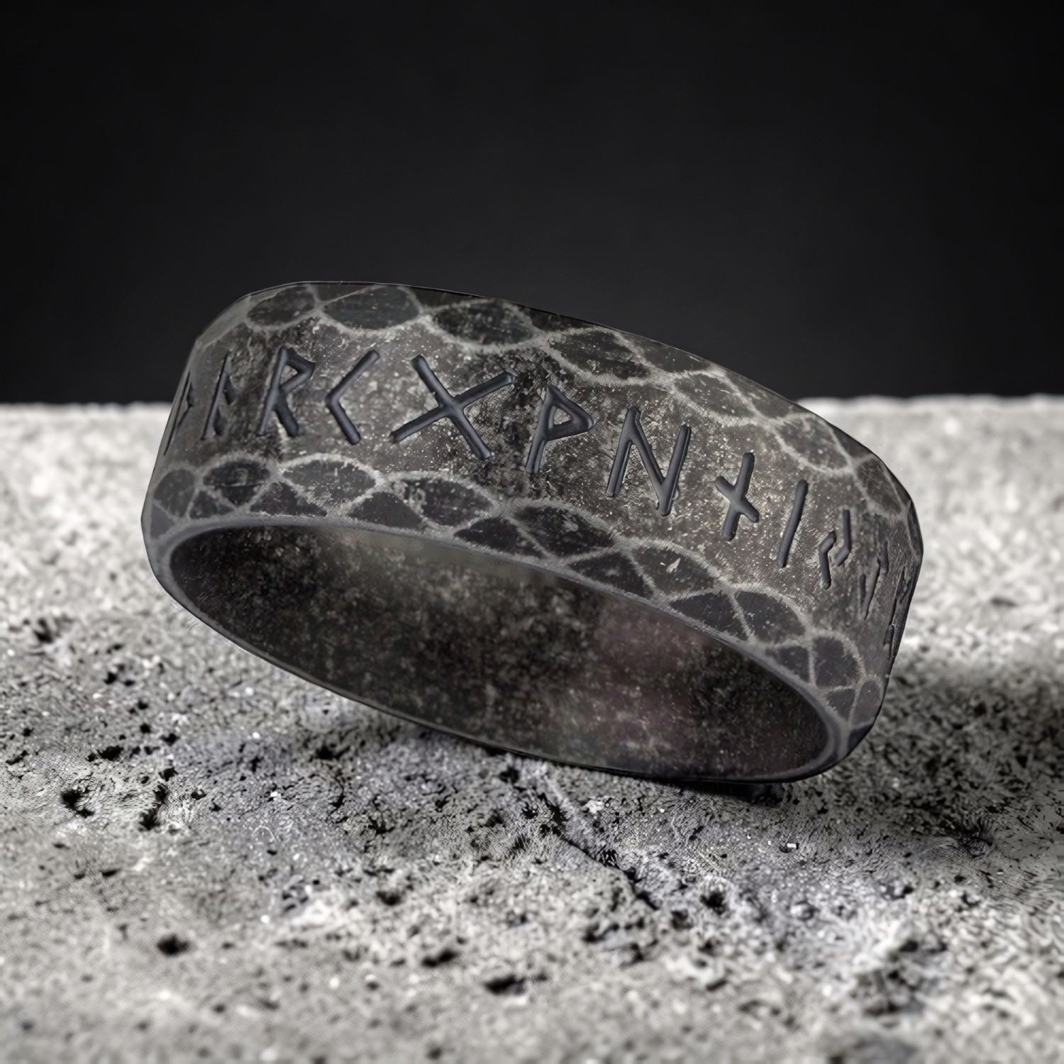 Ring Runen aus Edelstahl – Toms-Silver Schmuck
