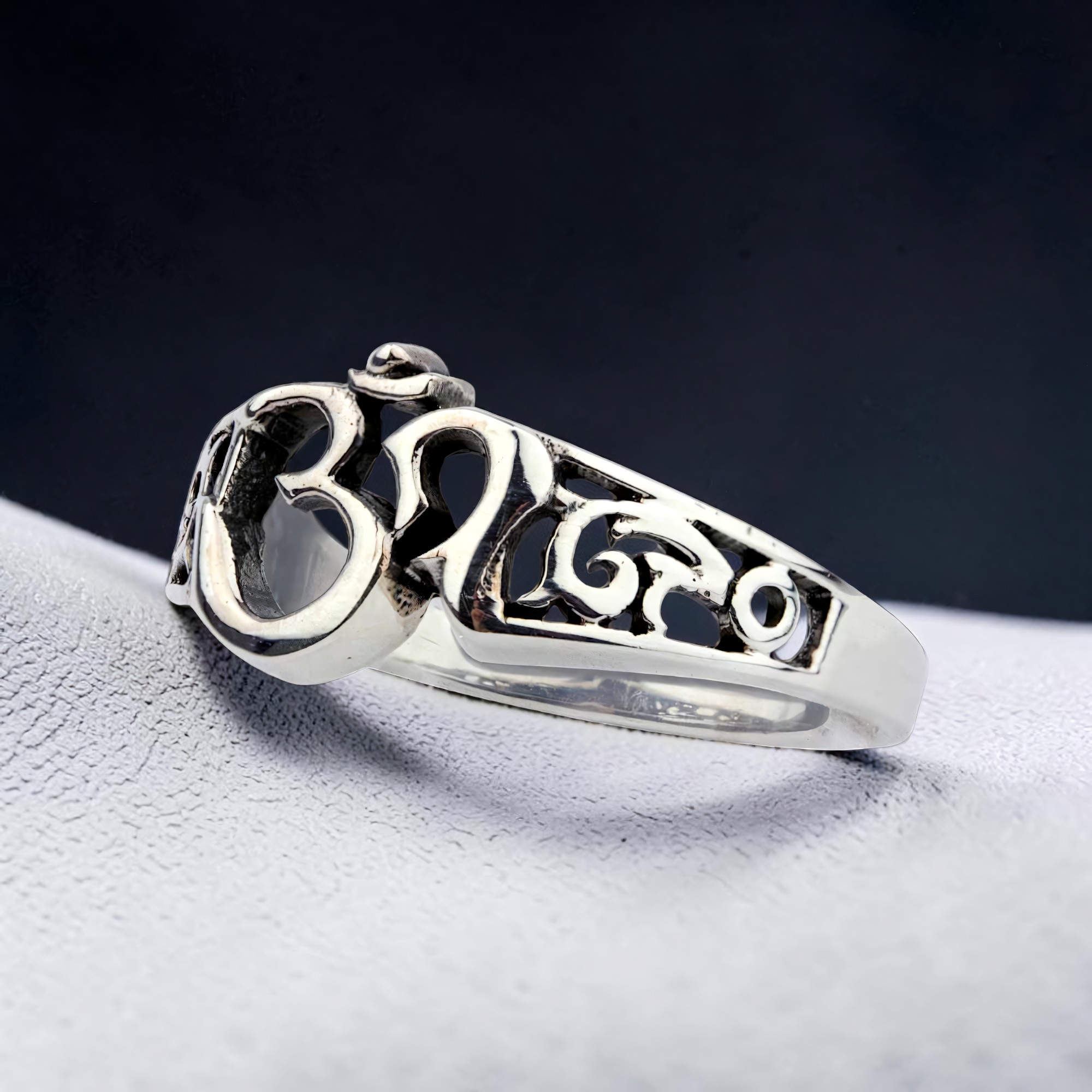 Ring Om AUM 925er Sterling Silber