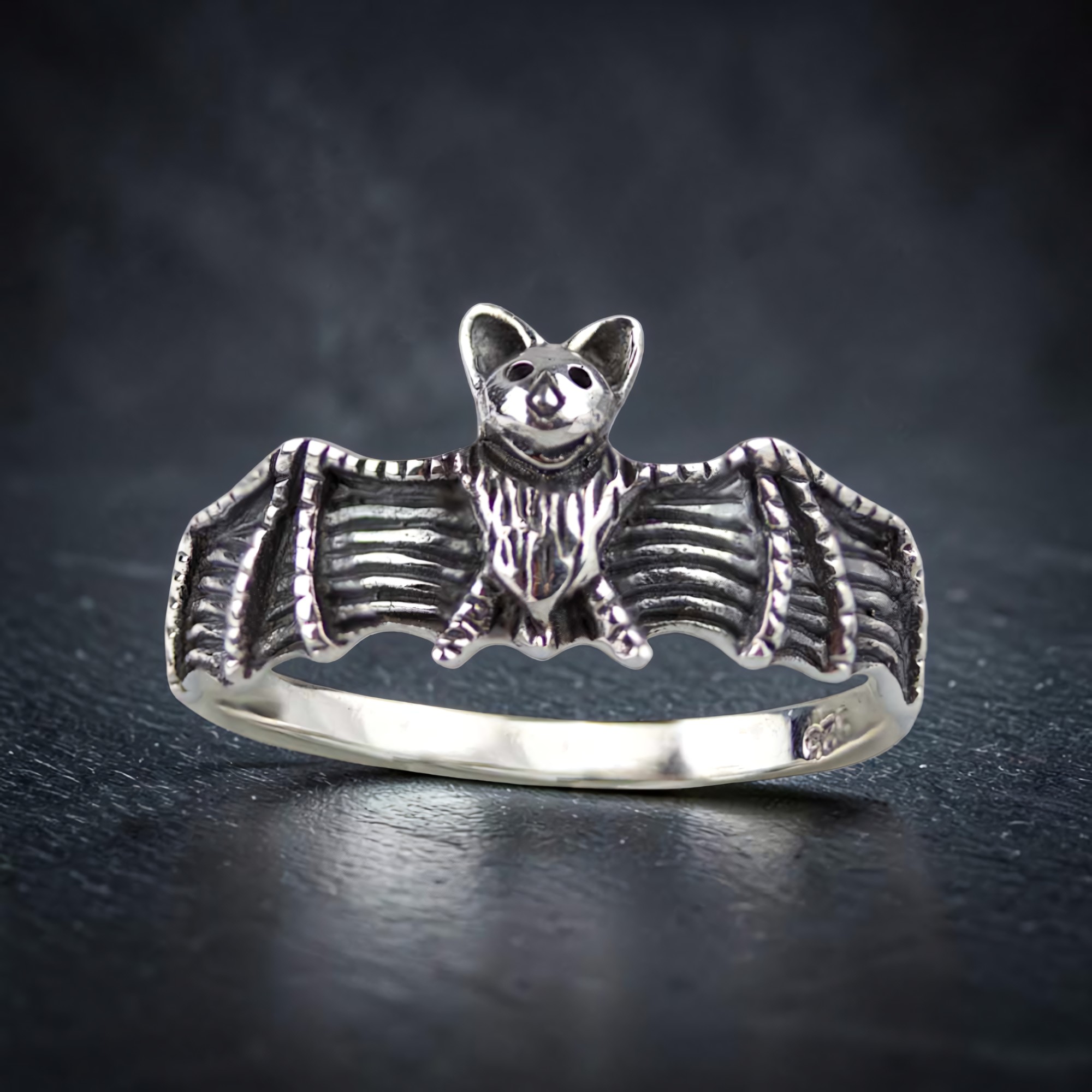 Fledermaus Ring 925 Sterling Silber Sweet Gothic Bat