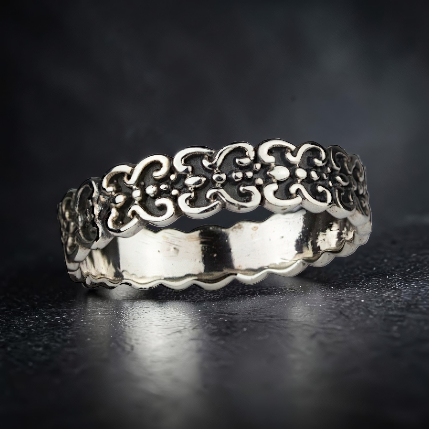 Ring Ornament aus 925 Silber – Toms-Silver Schmuck