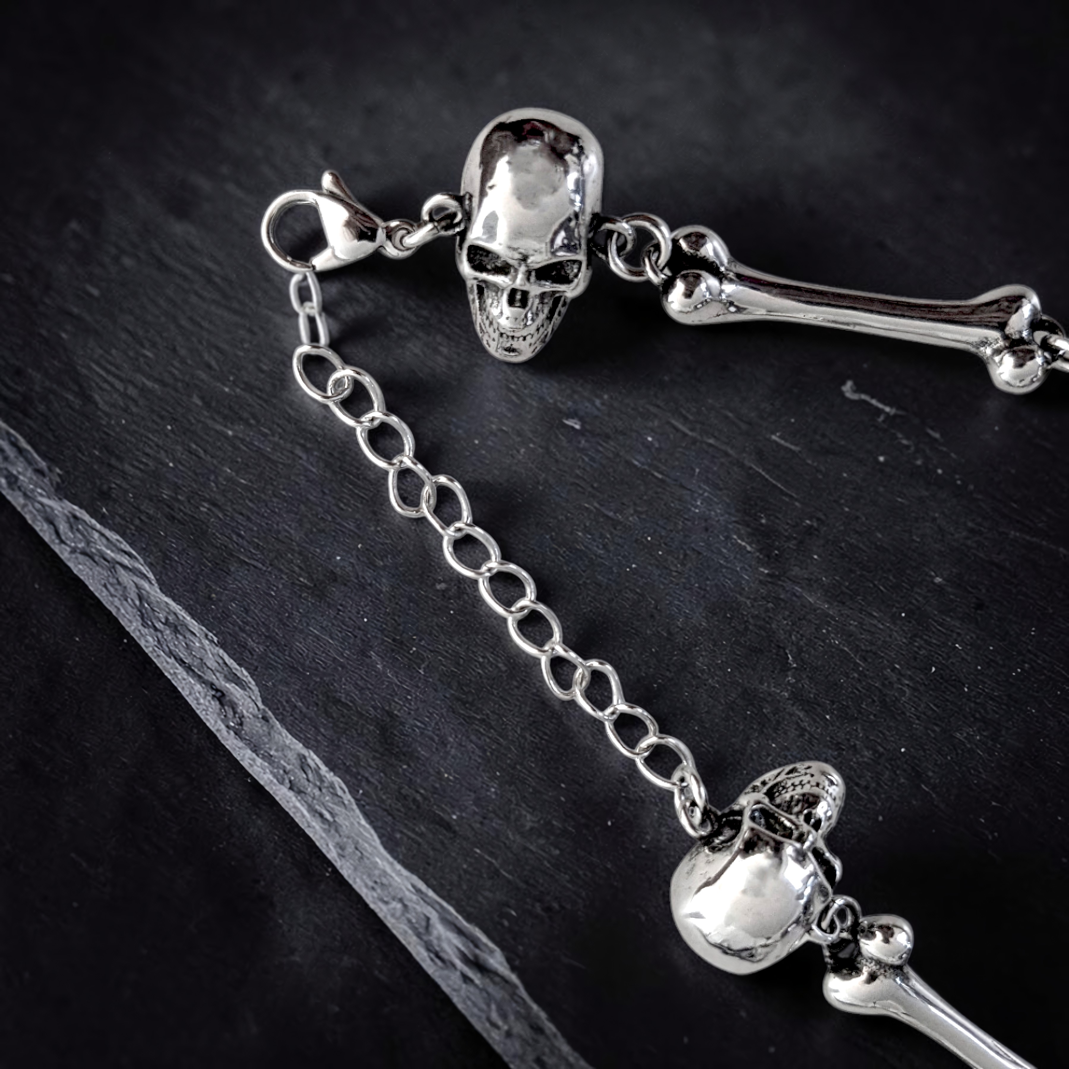 Kette Skulls 'n' Bones Edelstahl – weitere Ansicht