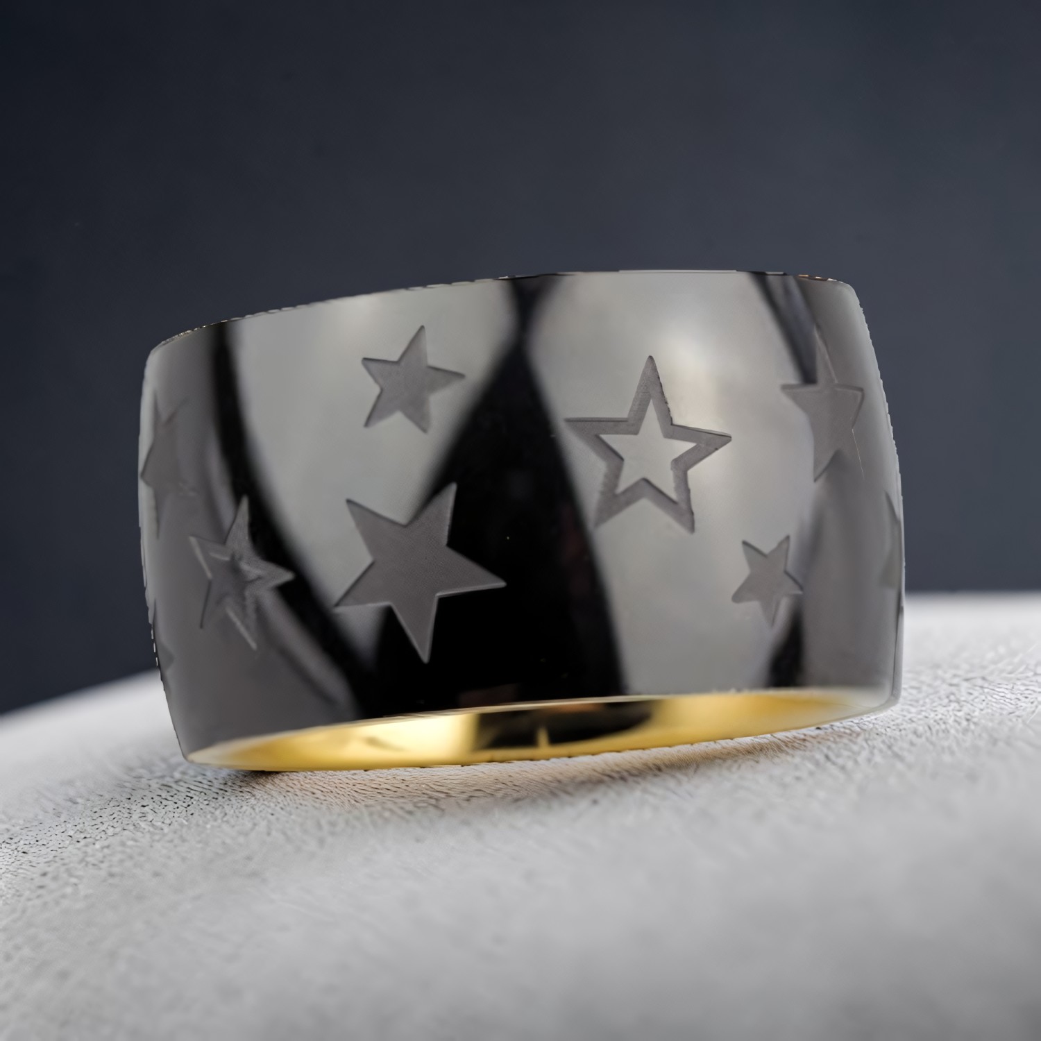 Ring Sterne aus Edelstahl – Toms-Silver Schmuck