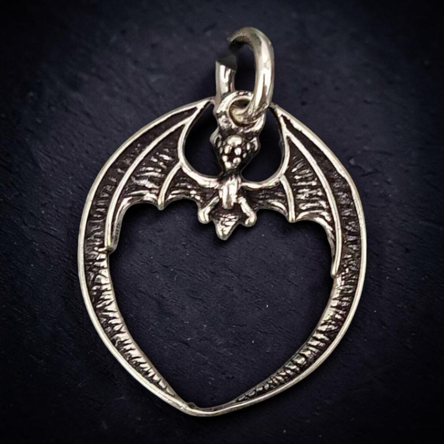 Fledermaus Anhänger 925 Silber Gothic Bat
