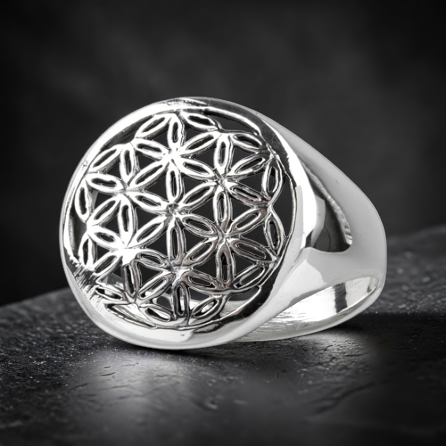 Ring Blume des Lebens aus 925 Silber – Toms-Silver Schmuck