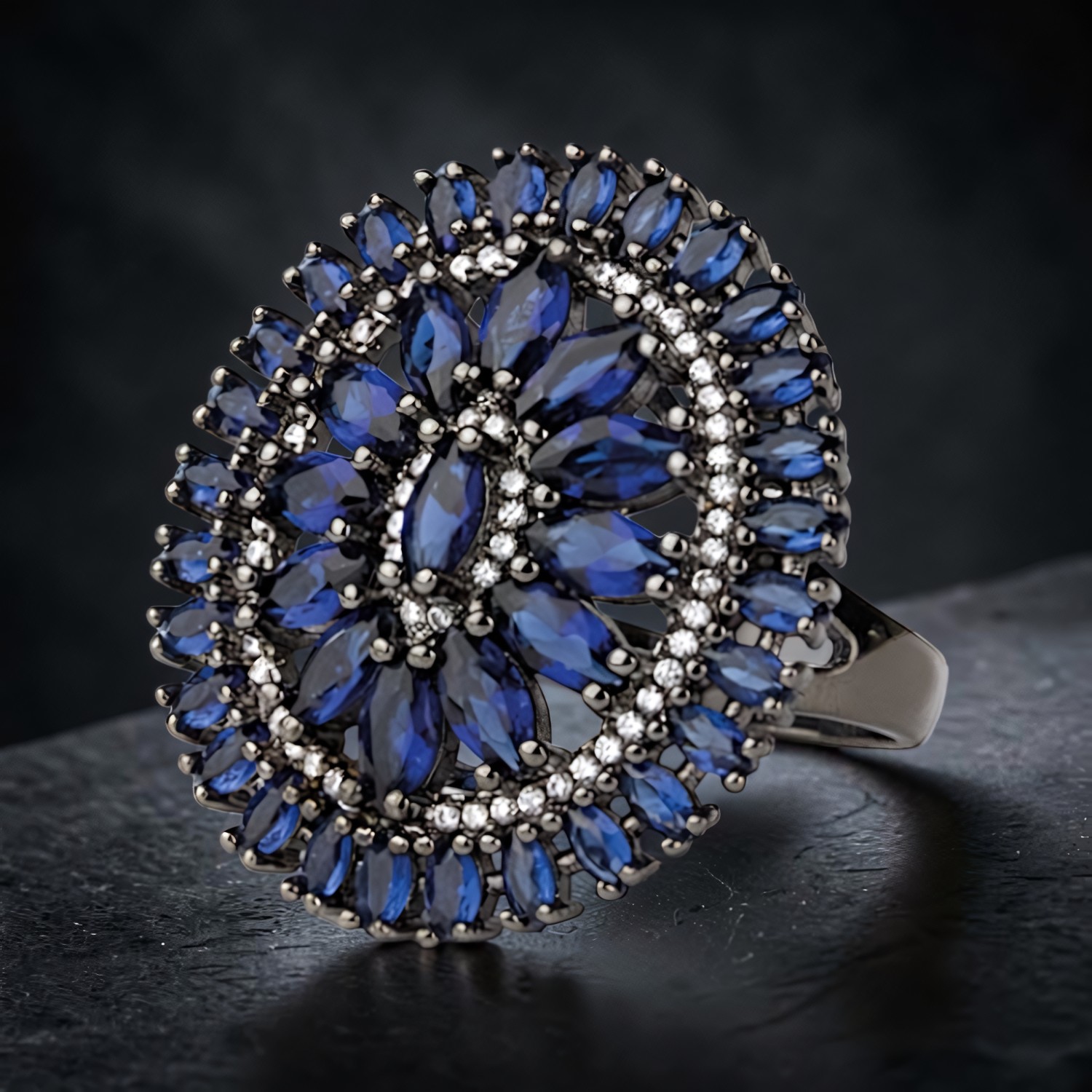 Ring Elizabeth aus Messing – Toms-Silver Schmuck