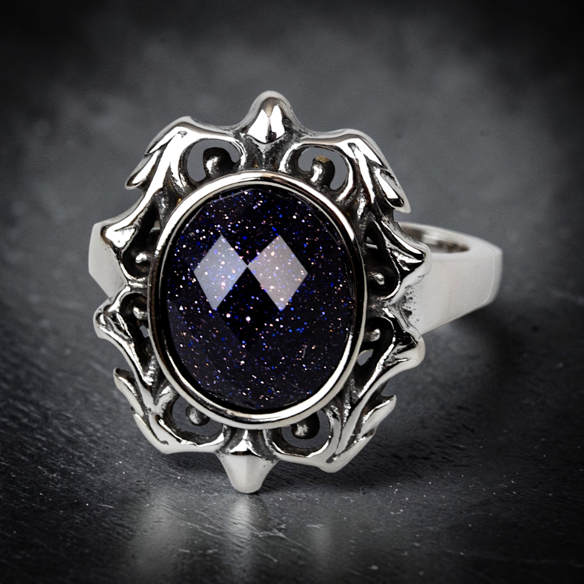 Ring Galaxis aus Edelstahl – Toms-Silver Schmuck