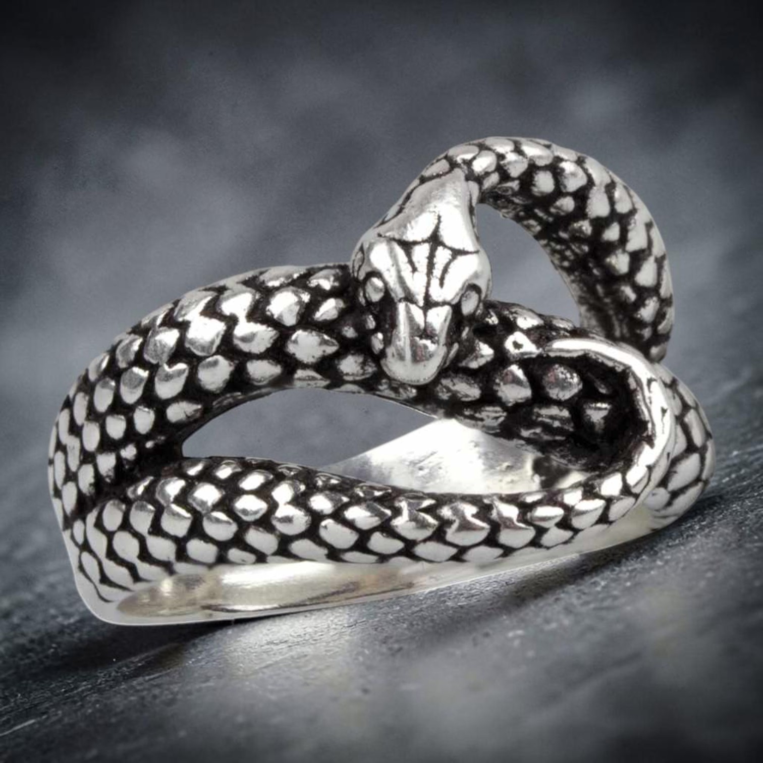 Schlange Ring 925 Silber Schlangenring