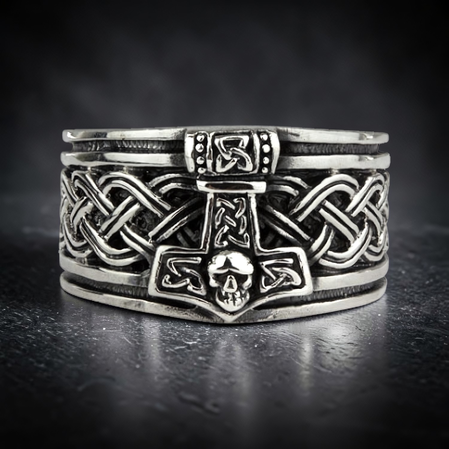 Ring Thors Hammer aus Edelstahl – Toms-Silver Schmuck