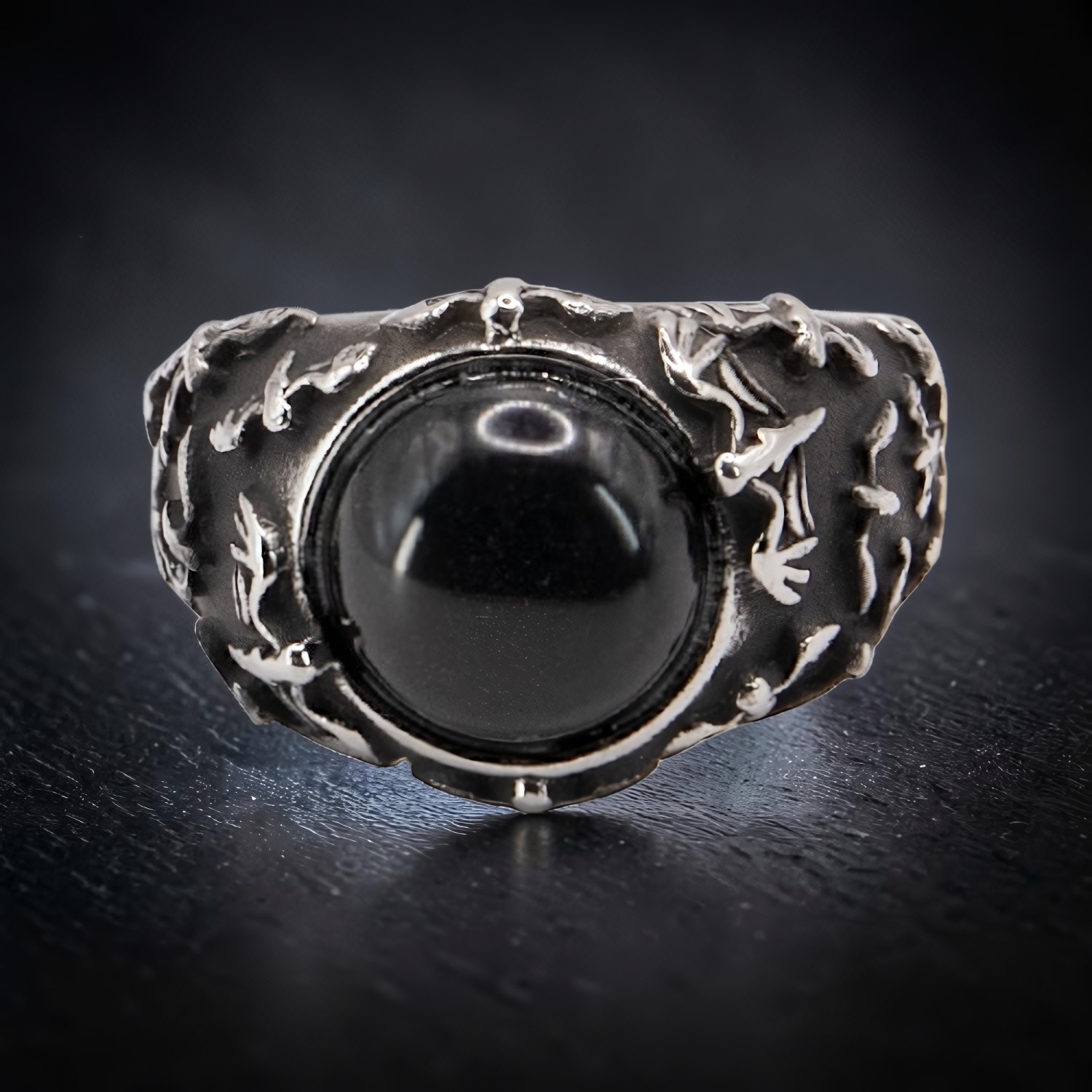 Ring Black Bats aus Edelstahl – Toms-Silver Schmuck