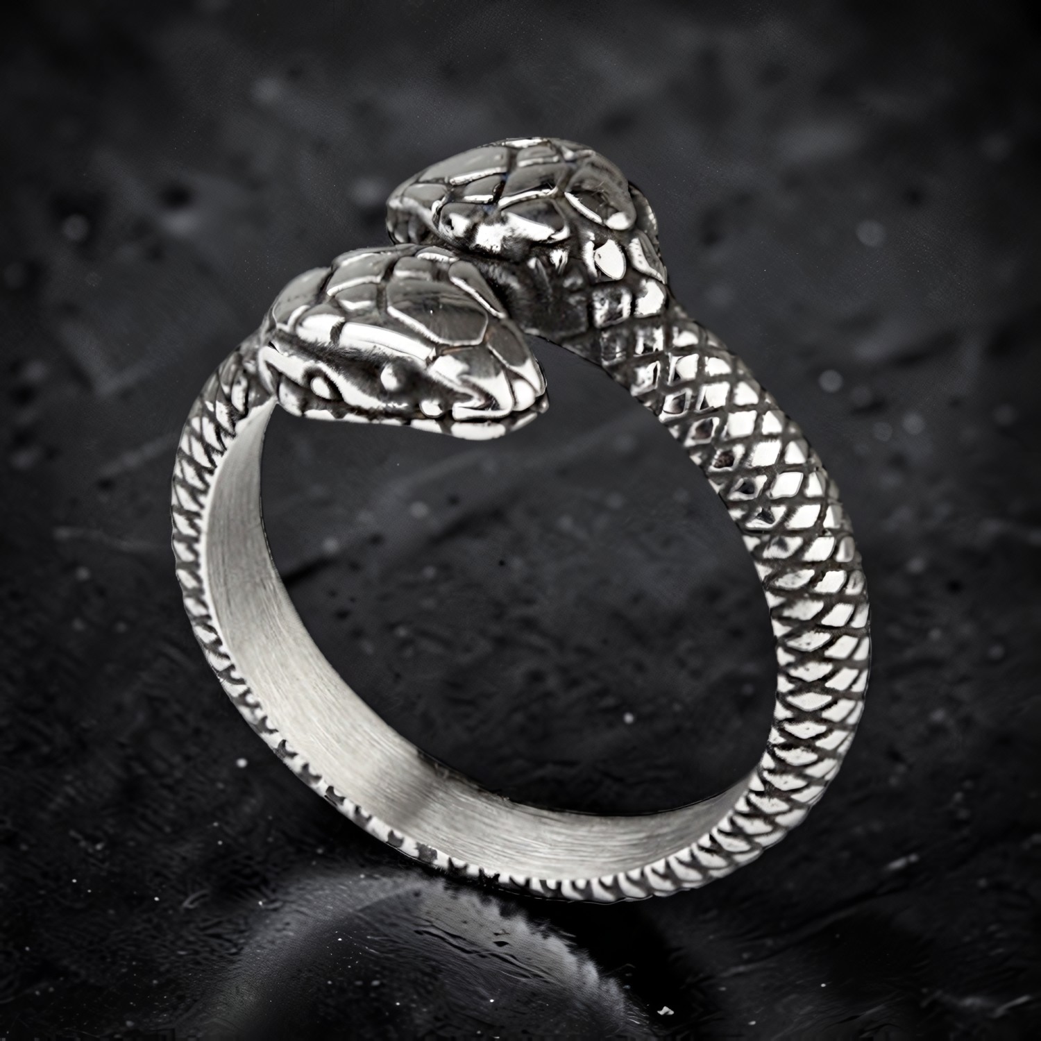 Ring Schlangen aus Edelstahl – Toms-Silver Schmuck