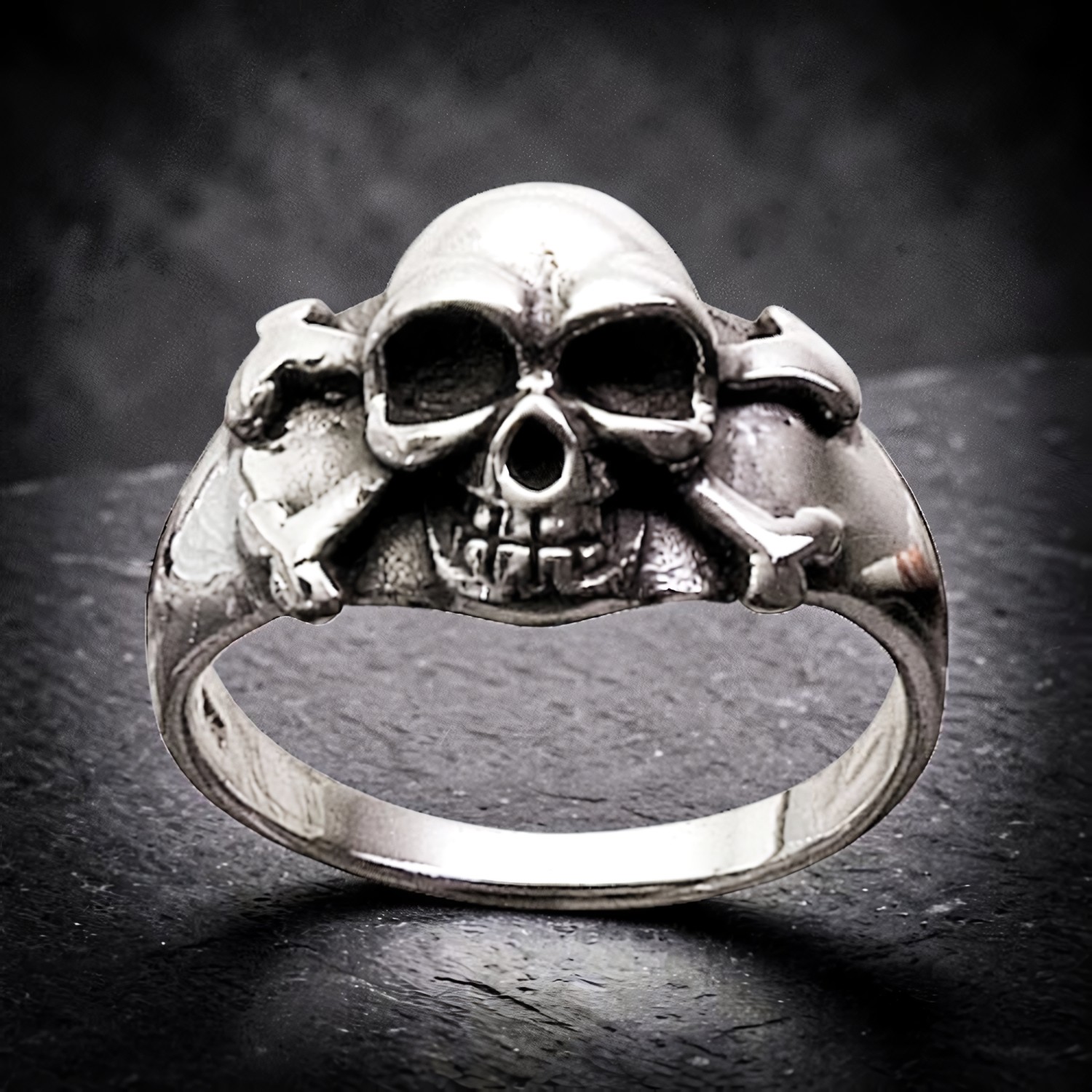 Ring Pirate Skull aus 925 Silber – Toms-Silver Schmuck