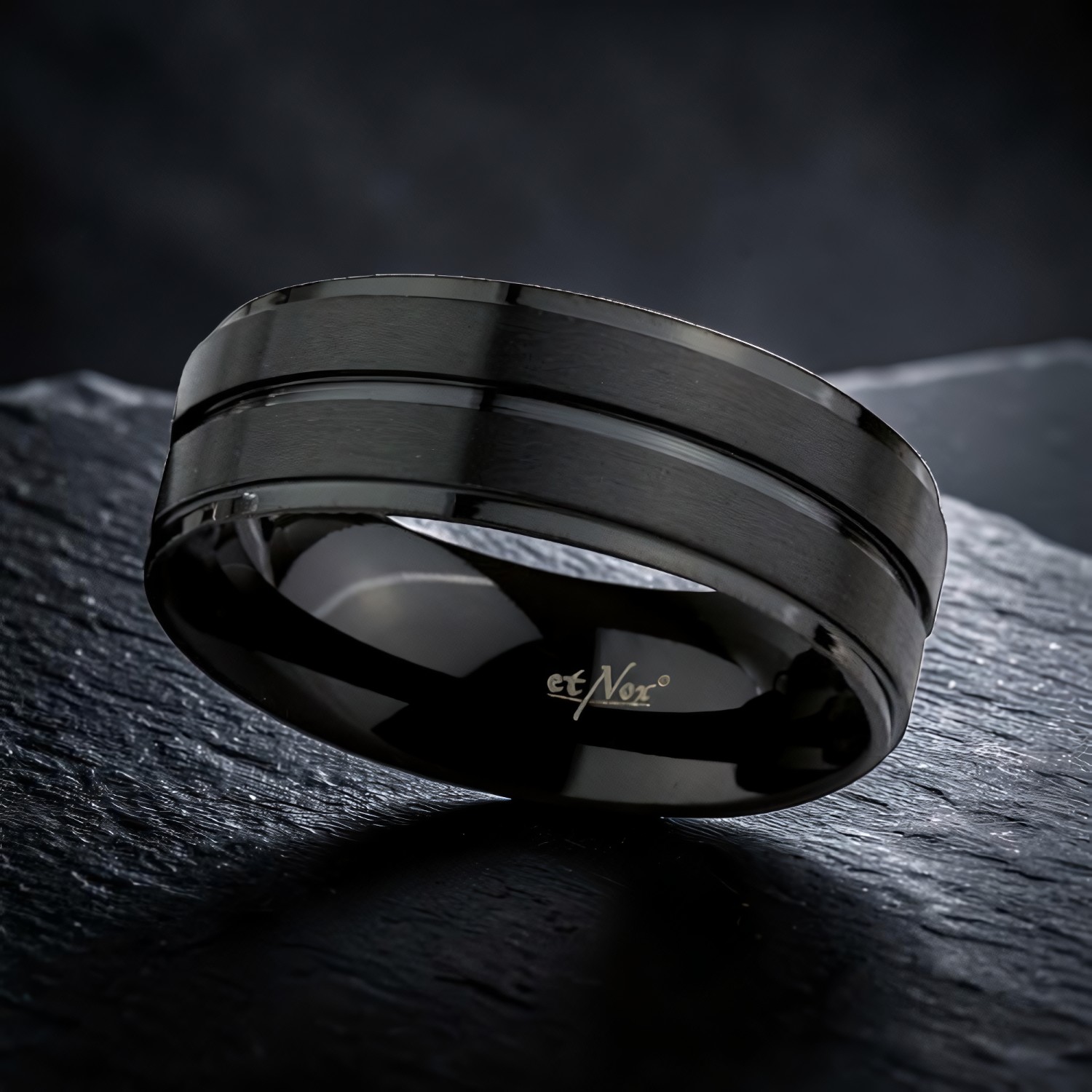 Ring Satin Black aus Edelstahl – Toms-Silver Schmuck