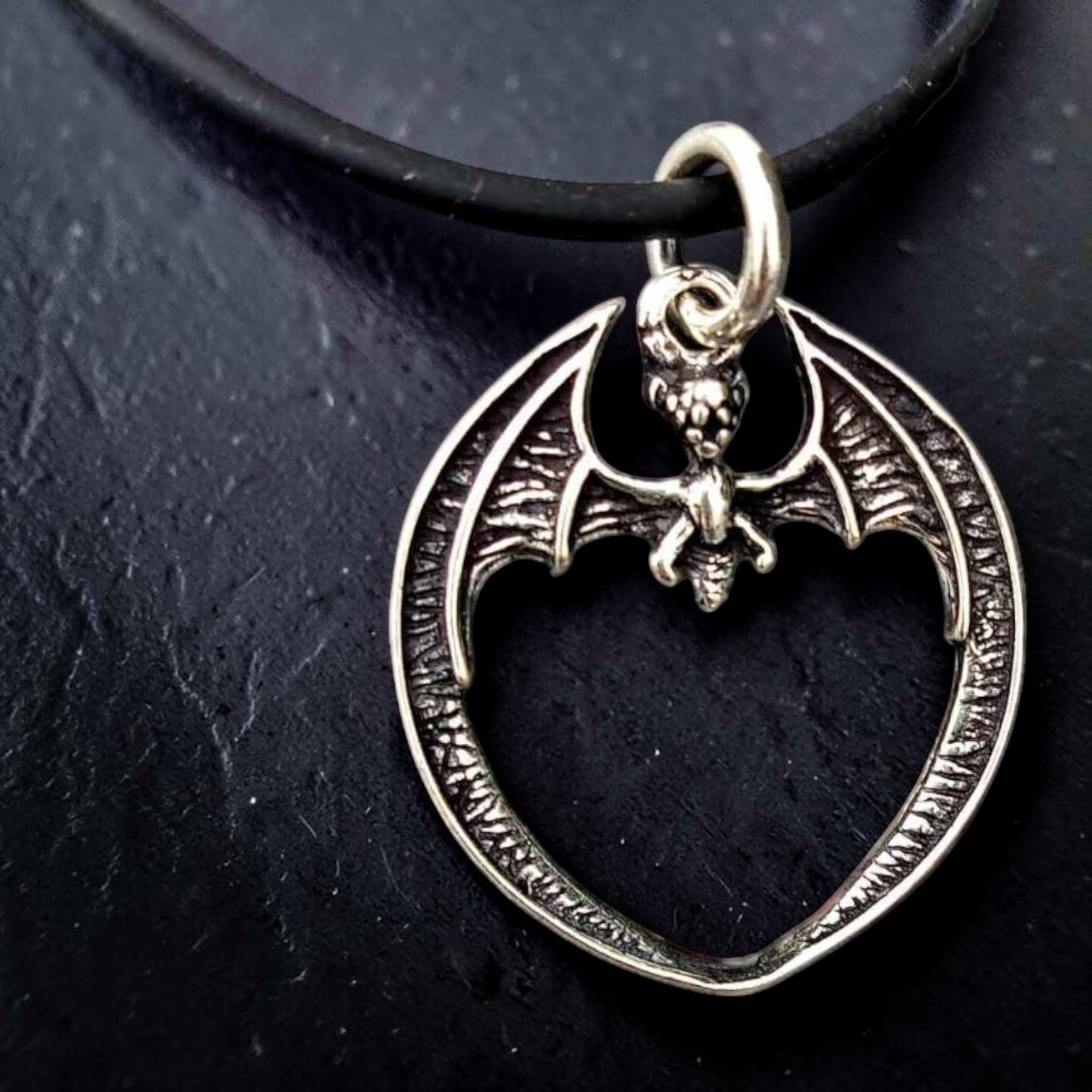 Anhänger Fledermaus 925 Sterling Silber Gothic Bat