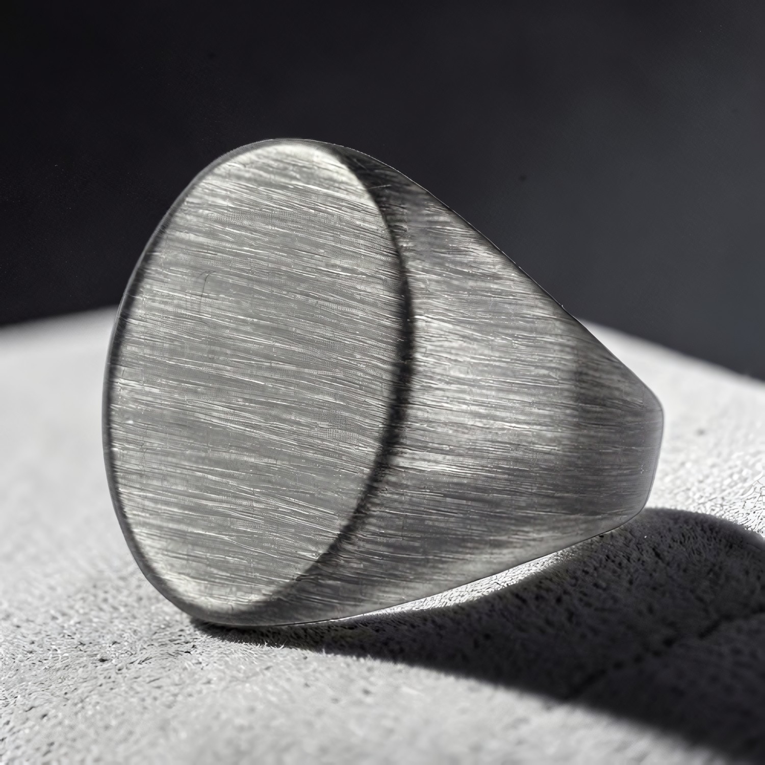 Ring Gun Metal Siegelring aus Edelstahl – Toms-Silver Schmuck