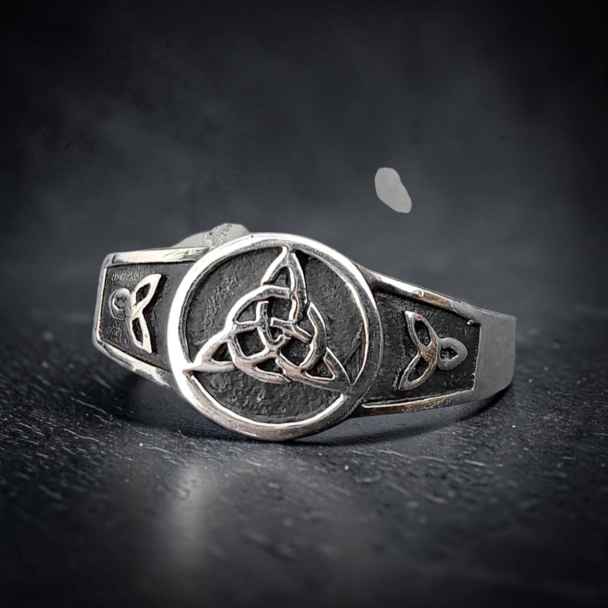 Ring Keltischer Knoten 925 Silber Triquetra Trinity Knot