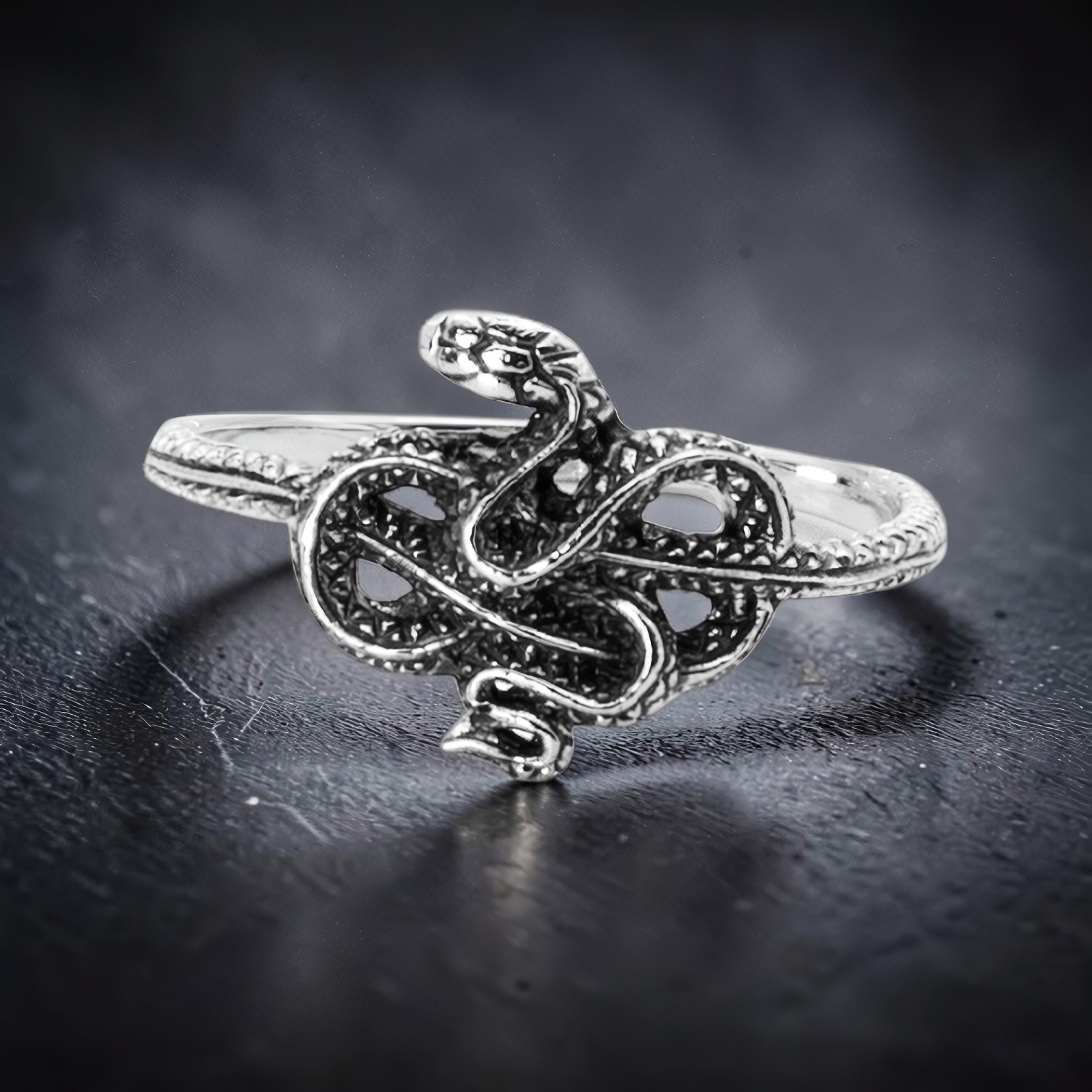 Ring Kleine Schlange aus 925 Silber – Toms-Silver Schmuck