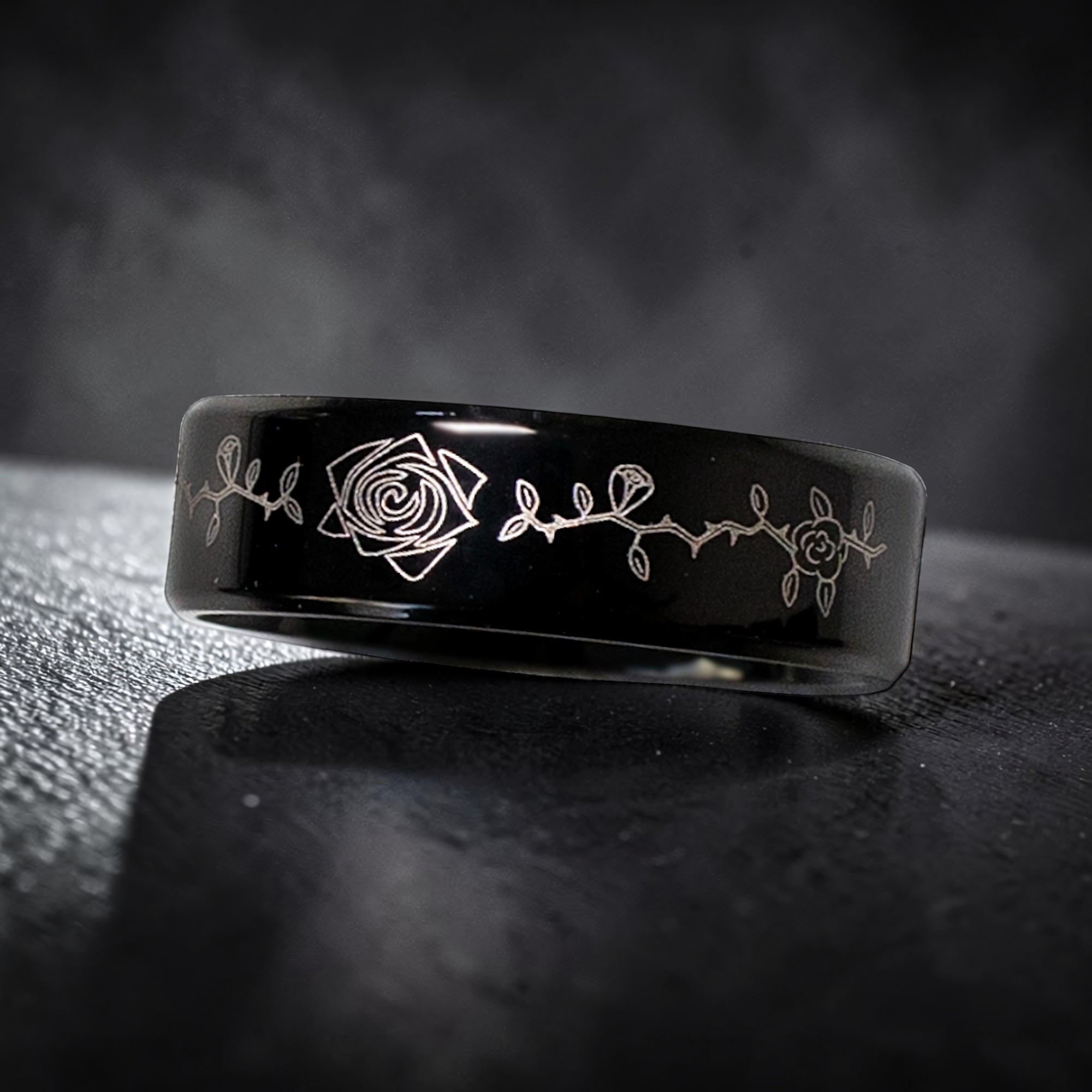 Ring Rosenranke aus Edelstahl – Toms-Silver Schmuck
