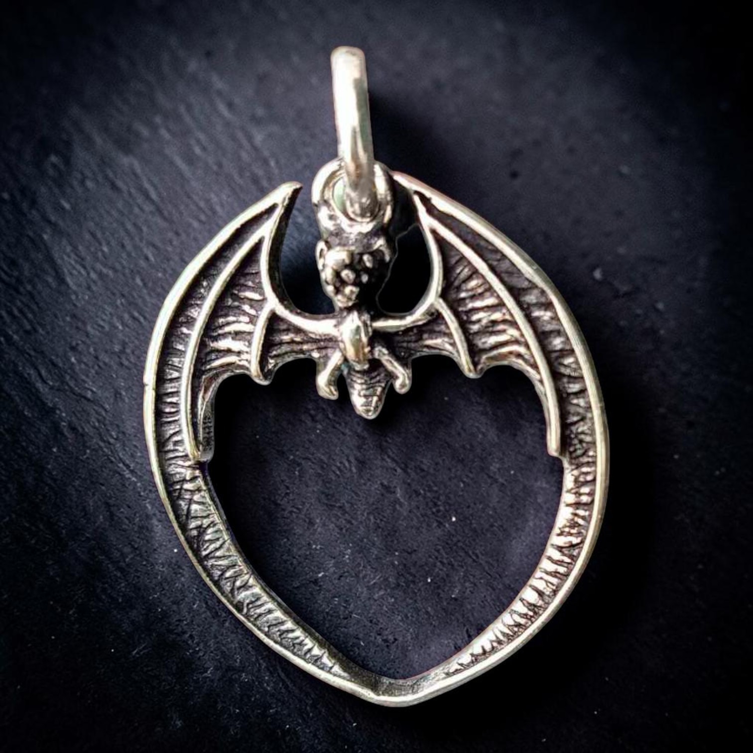 Fledermaus Anhänger 925 Silber Gothic Bat