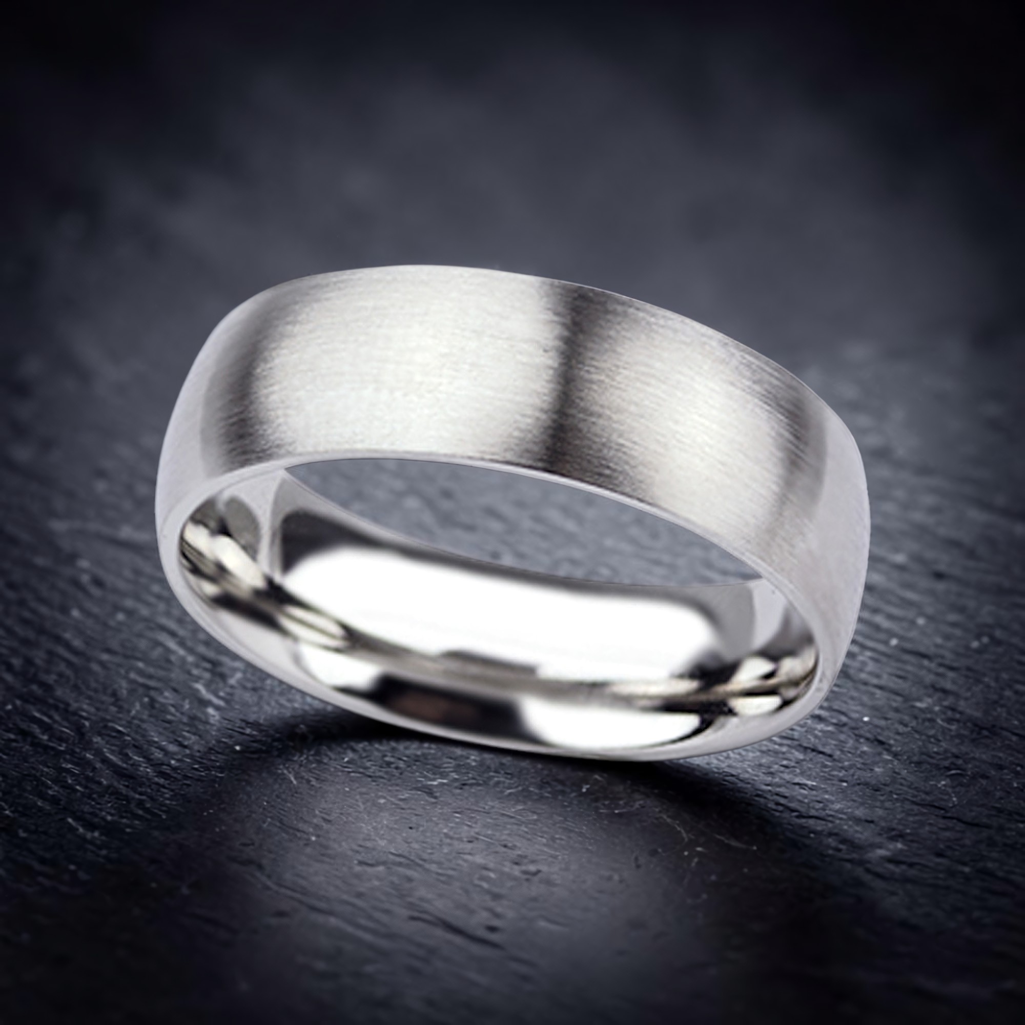 Ring /mattiert aus Edelstahl – Toms-Silver Schmuck