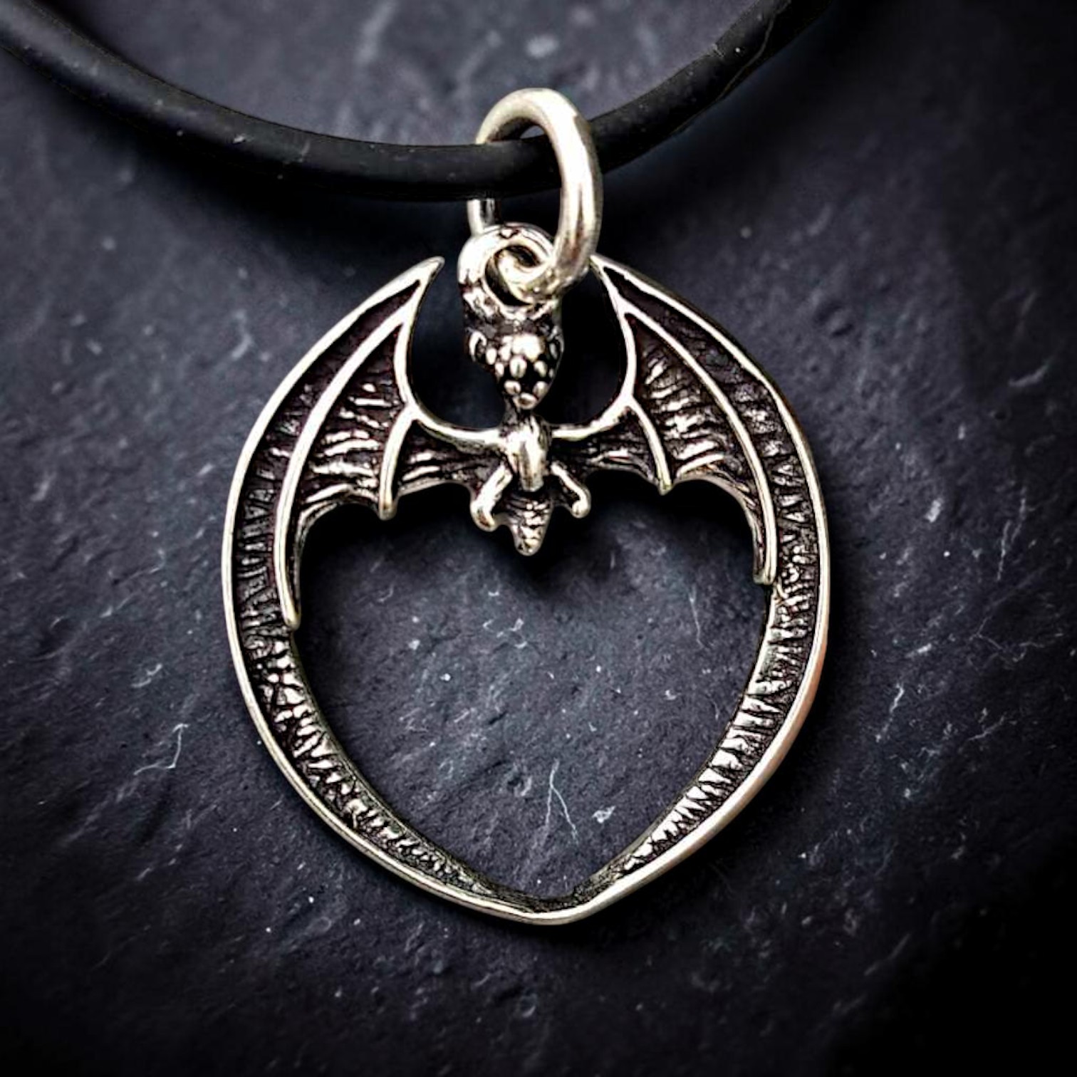 Anhänger Fledermaus 925 Sterling Silber Gothic Bat