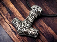 Thor Hammer Halskette Für Herren – Wikinger Anhänger Mit Keltischem Knoten, 60 Cm Edelstahlkette, In Geschenkbox | Männer Schmuck