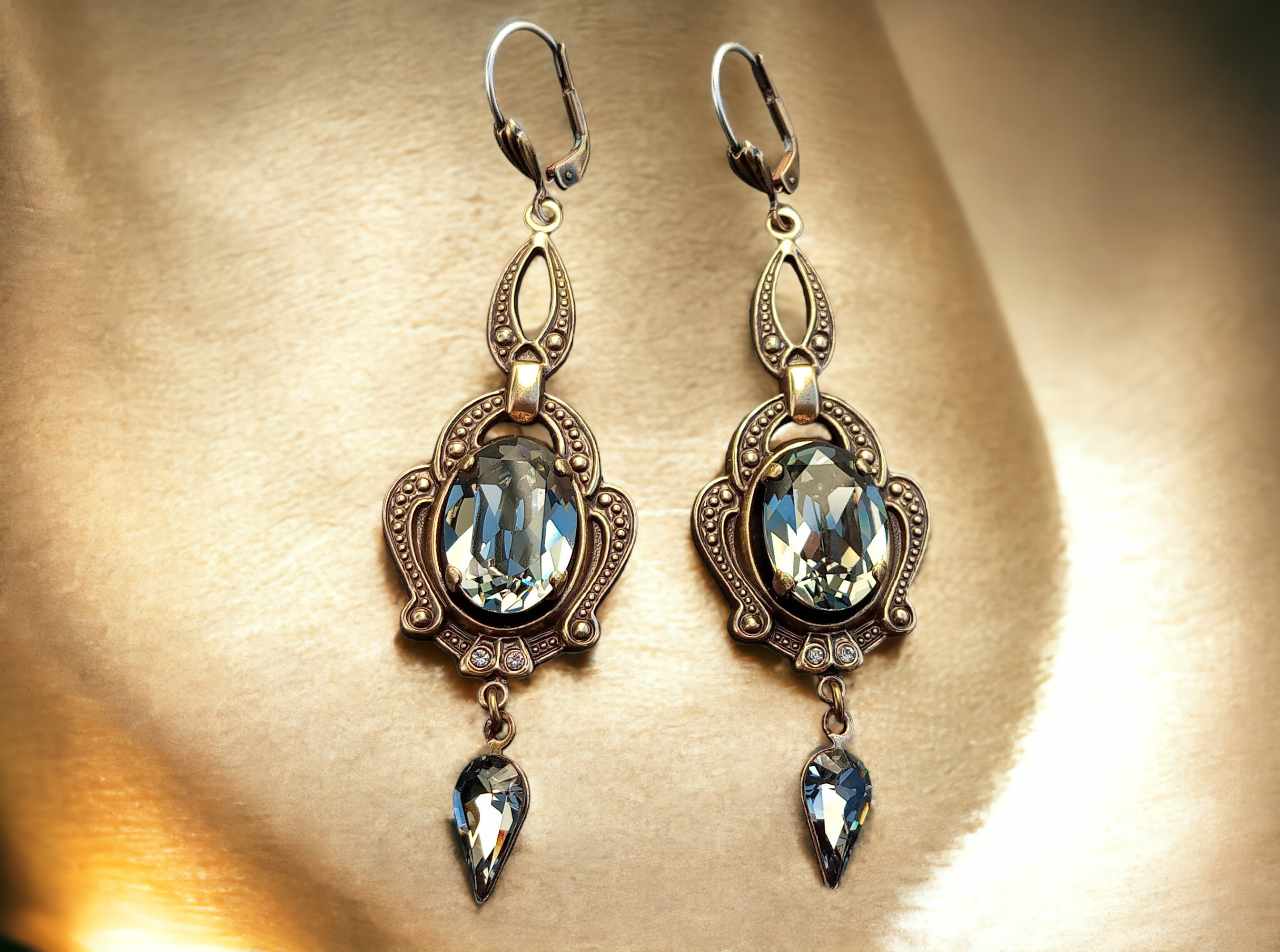 Carry Stone Kristall Ohrringe Lang – Diamant-Ohrstecker, Legierung, Mode Schmuck Für Mädchen, Langlebig