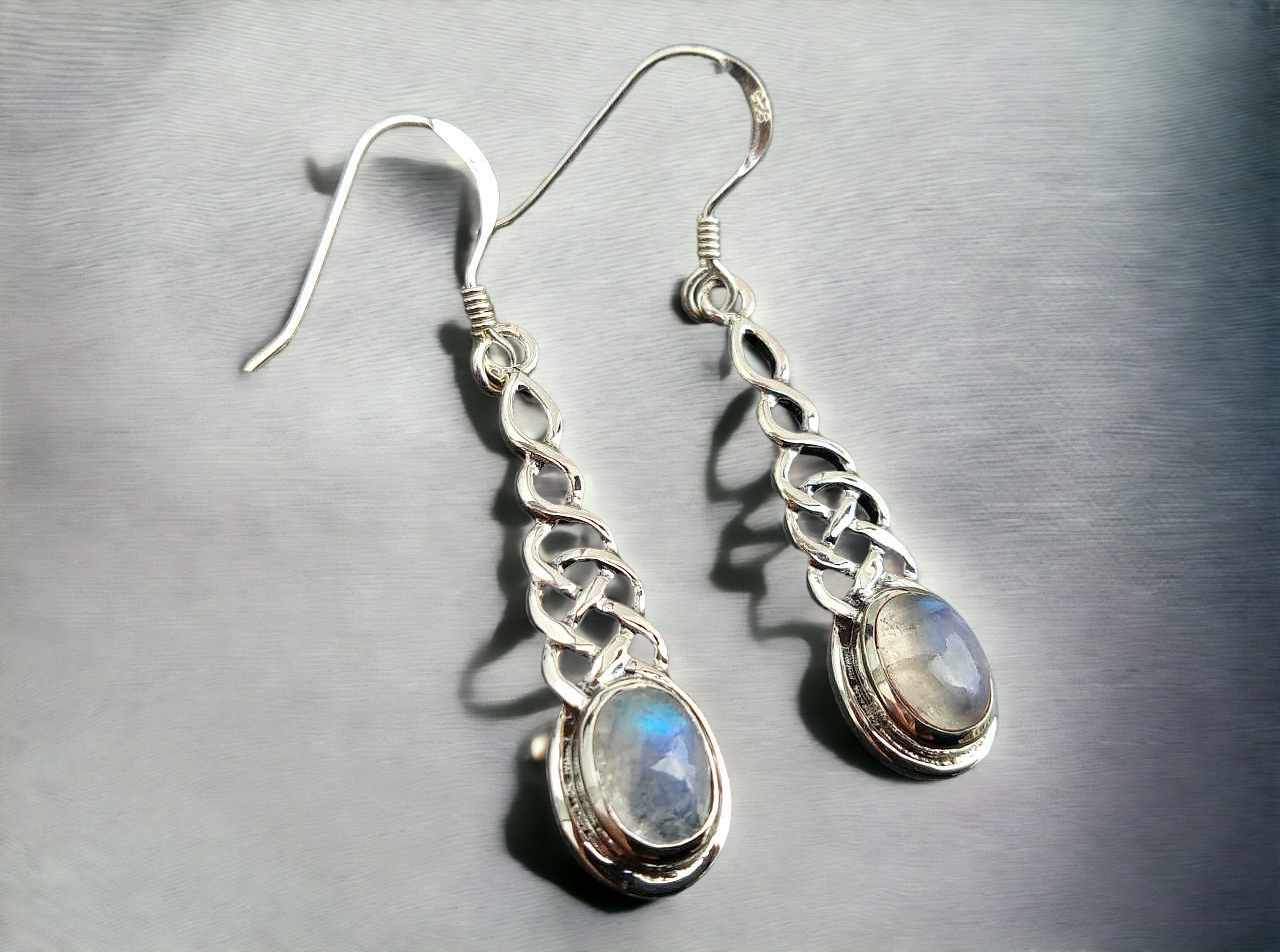 Starchenie Ohrringe 925 Sterlingsilber – Mit Knoten & Zirkonia, Hypoallergen, Elegantes Geschenk Für Damen